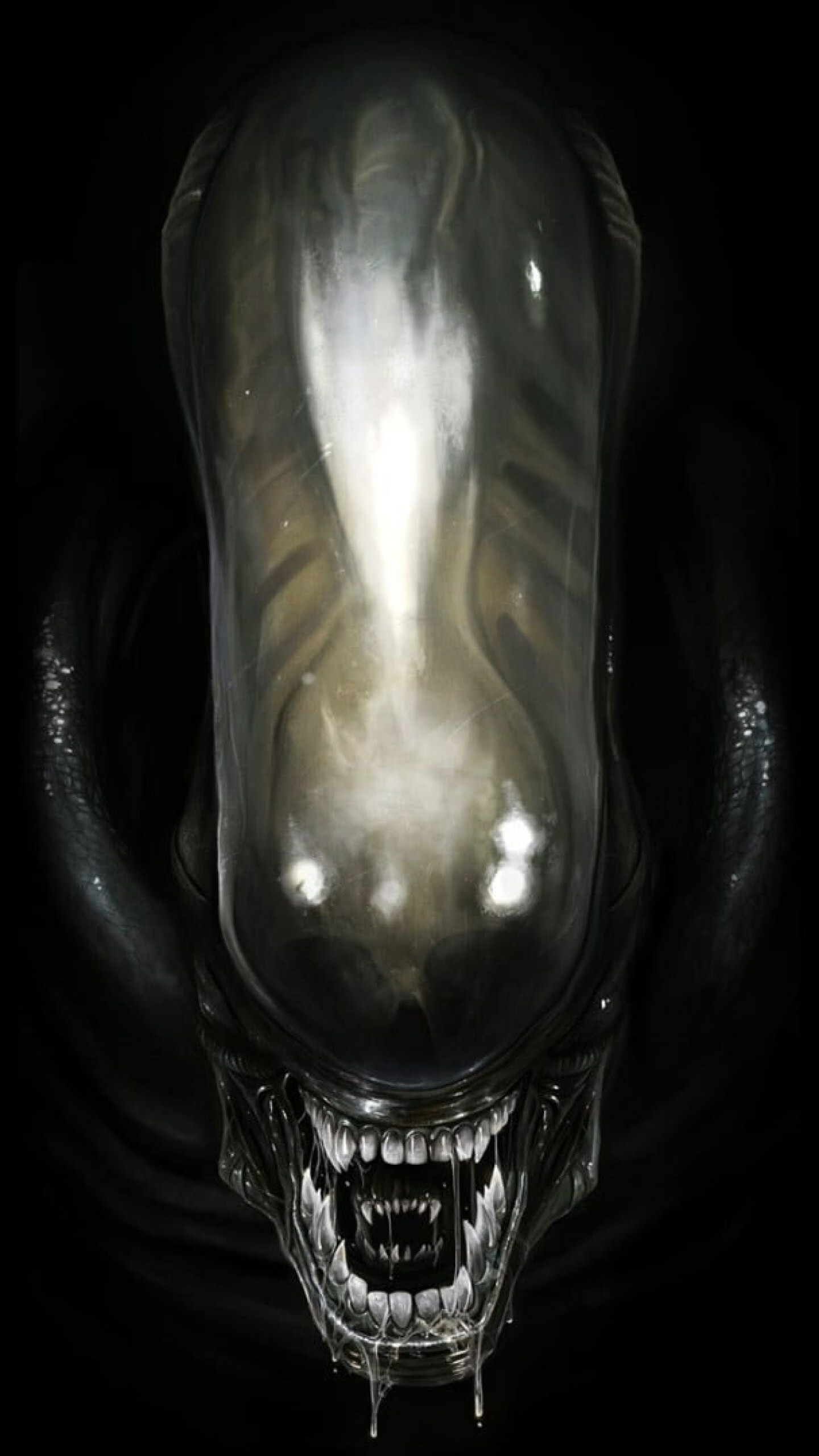 Black Predator, Alien movie wallpaper, Extraterrestrial creatures, Intense action, 1440x2560 HD Phone