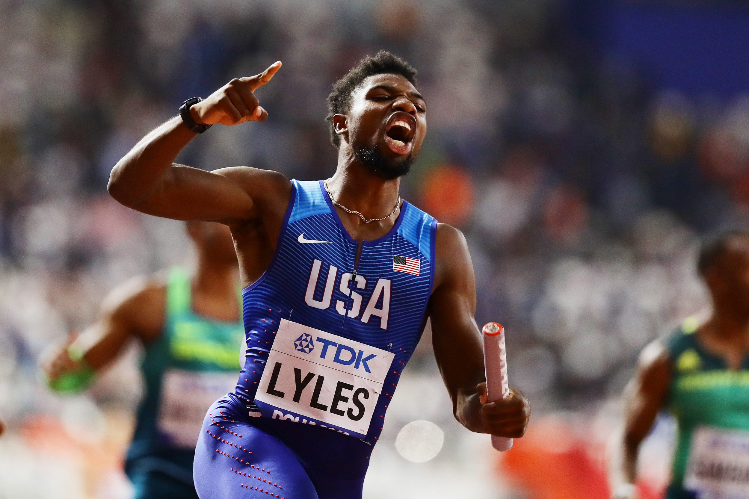 Noah Lyles, Age girlfriend, Rapping career, Olympic 200m sprinter, 2500x1670 HD Desktop