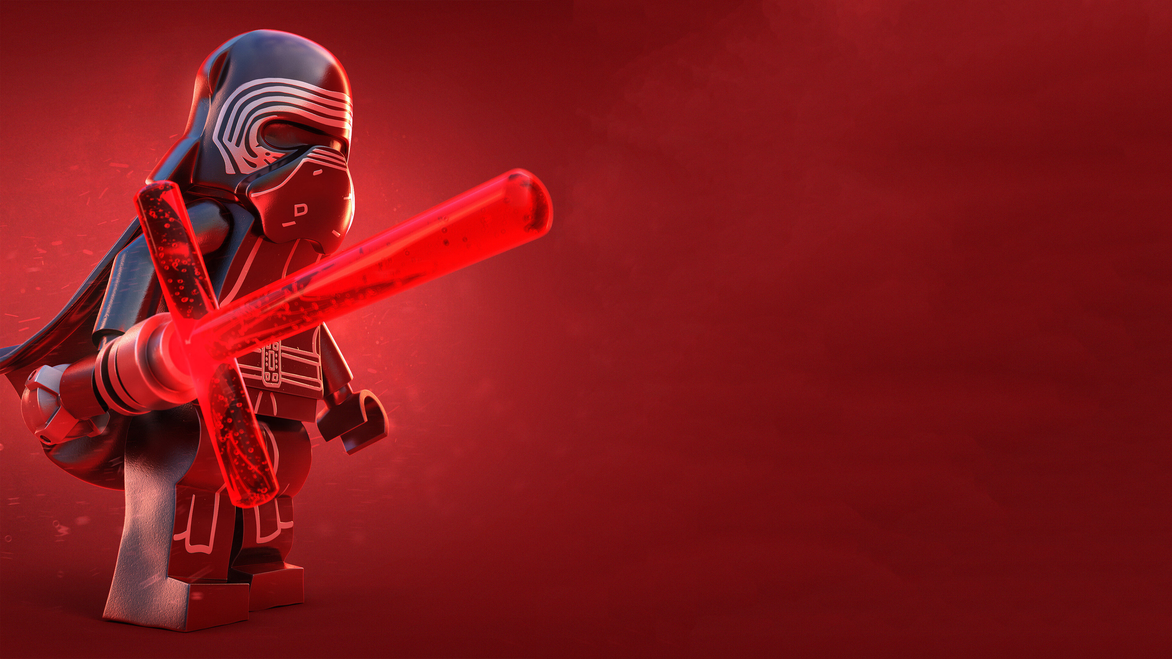 The Dark Side Lego, HD artist wallpapers, Vibrant colors, Block-inspired designs, 3840x2160 4K Desktop