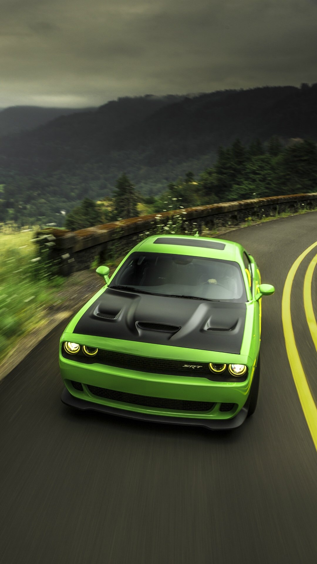 SRT Top View, Dodge Wallpaper, 1080x1920 Full HD Phone