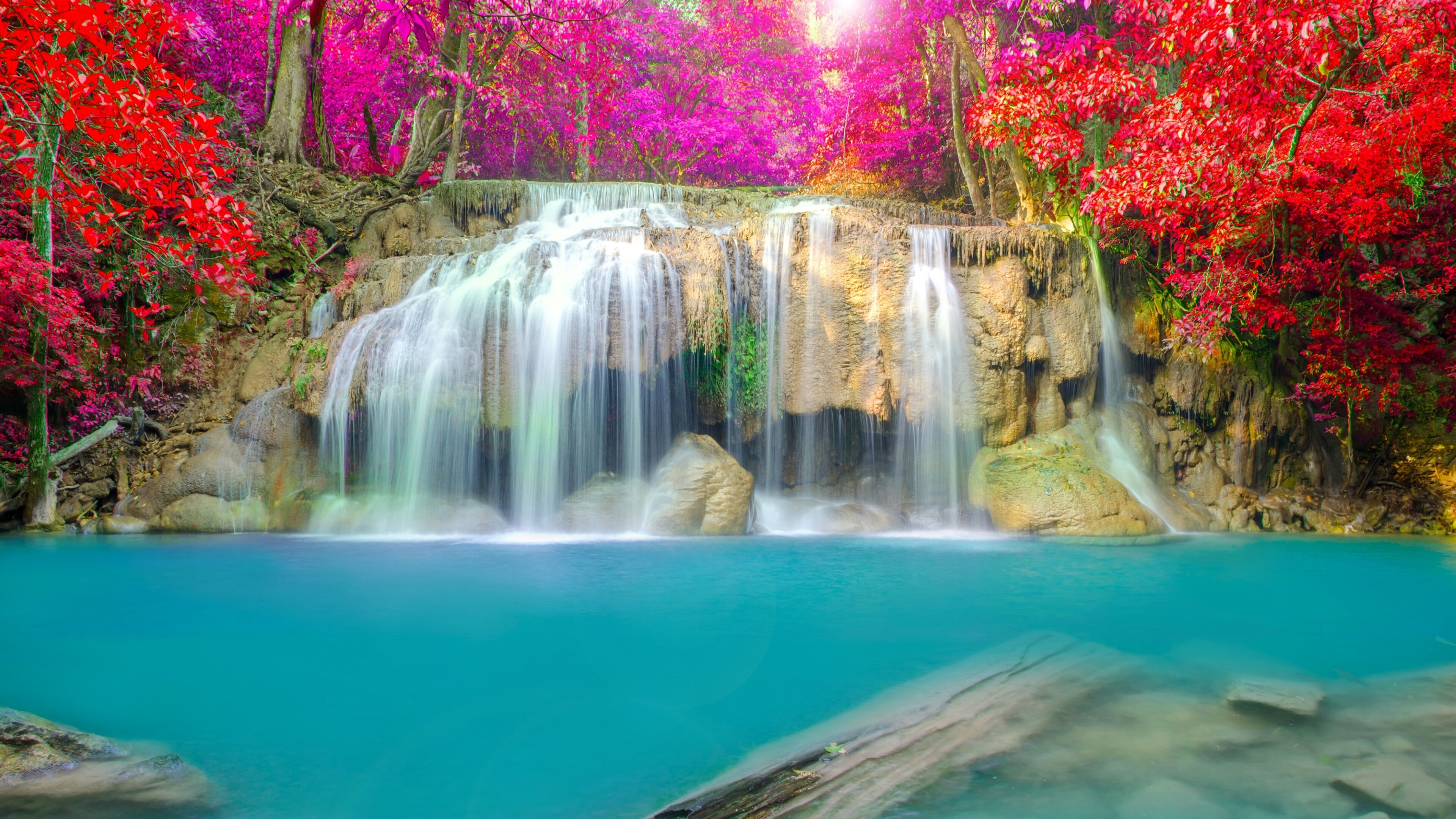 Erawan, Waterfalls Wallpaper, 3840x2160 4K Desktop