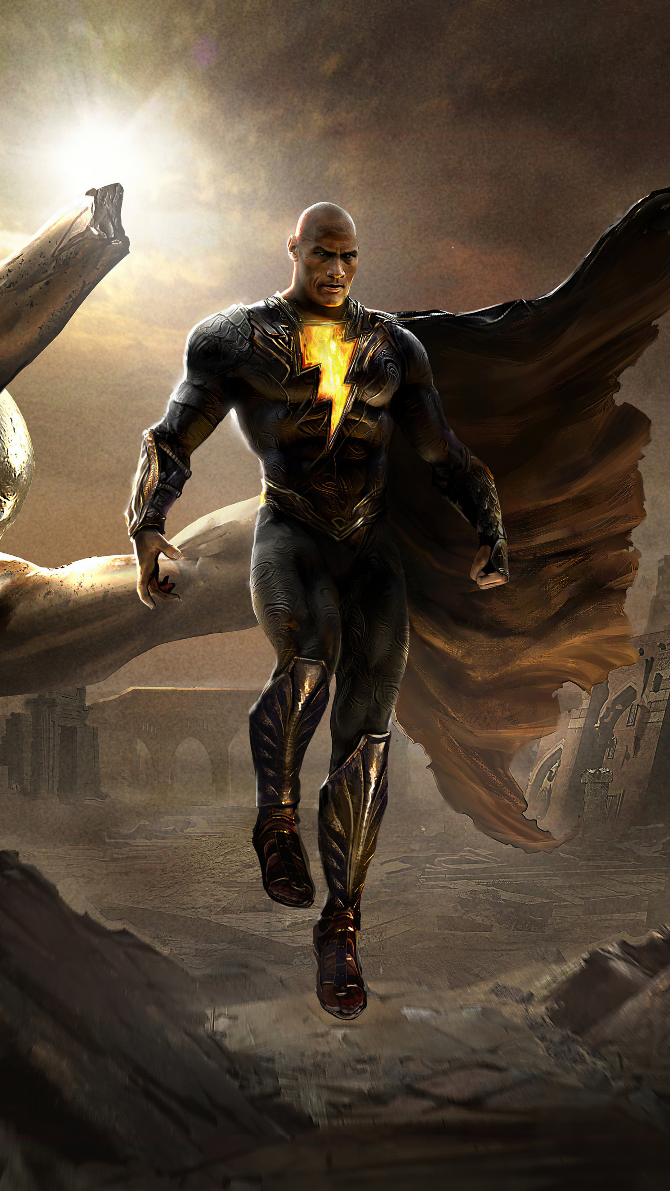 Black Adam, flight, 5K, HD, 2160x3840 4K Phone