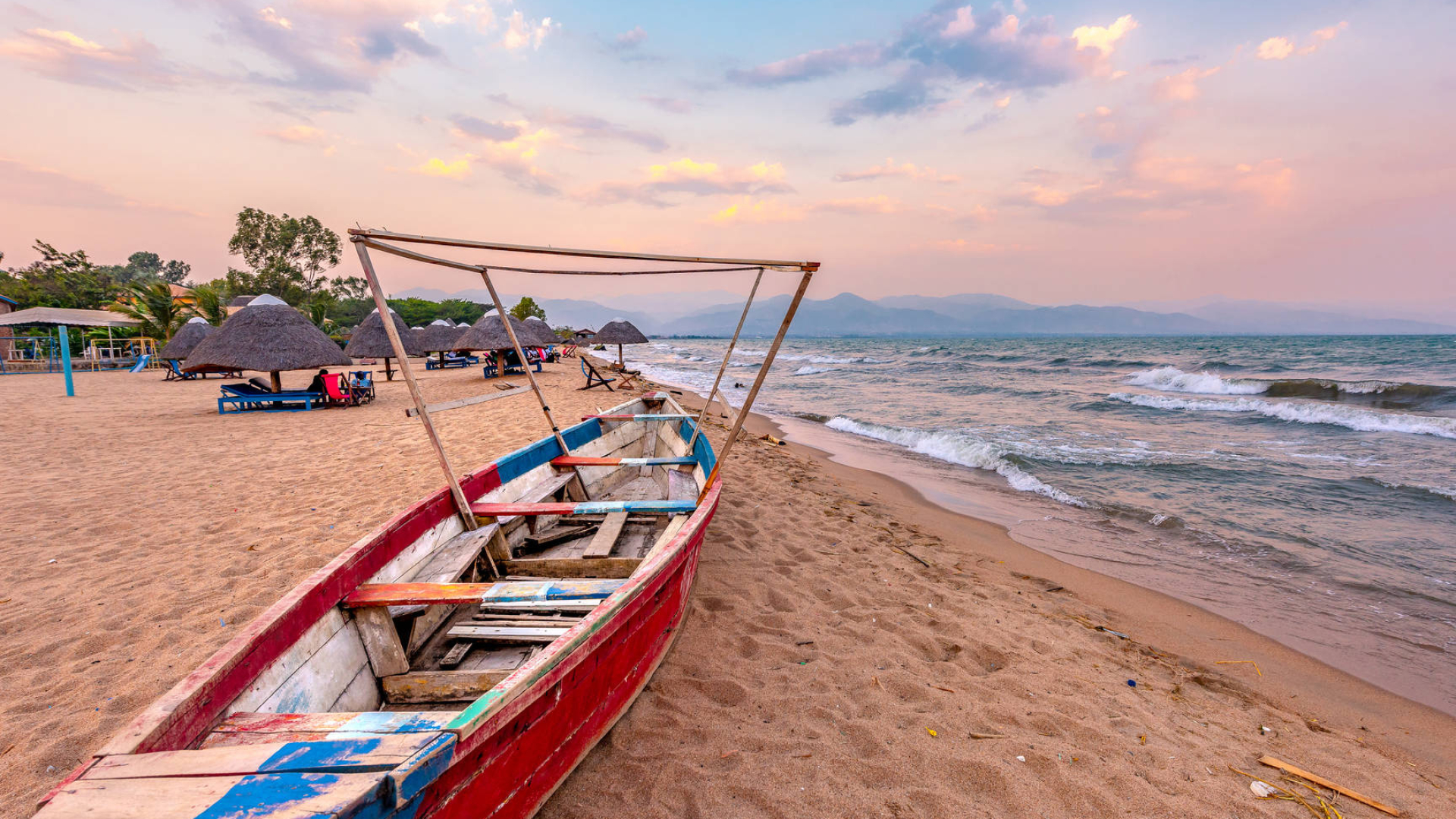 Lake Tanganyika's beauty, Burundi's landscapes, Nature's splendor, Inspiring backgrounds, 1920x1080 Full HD Desktop