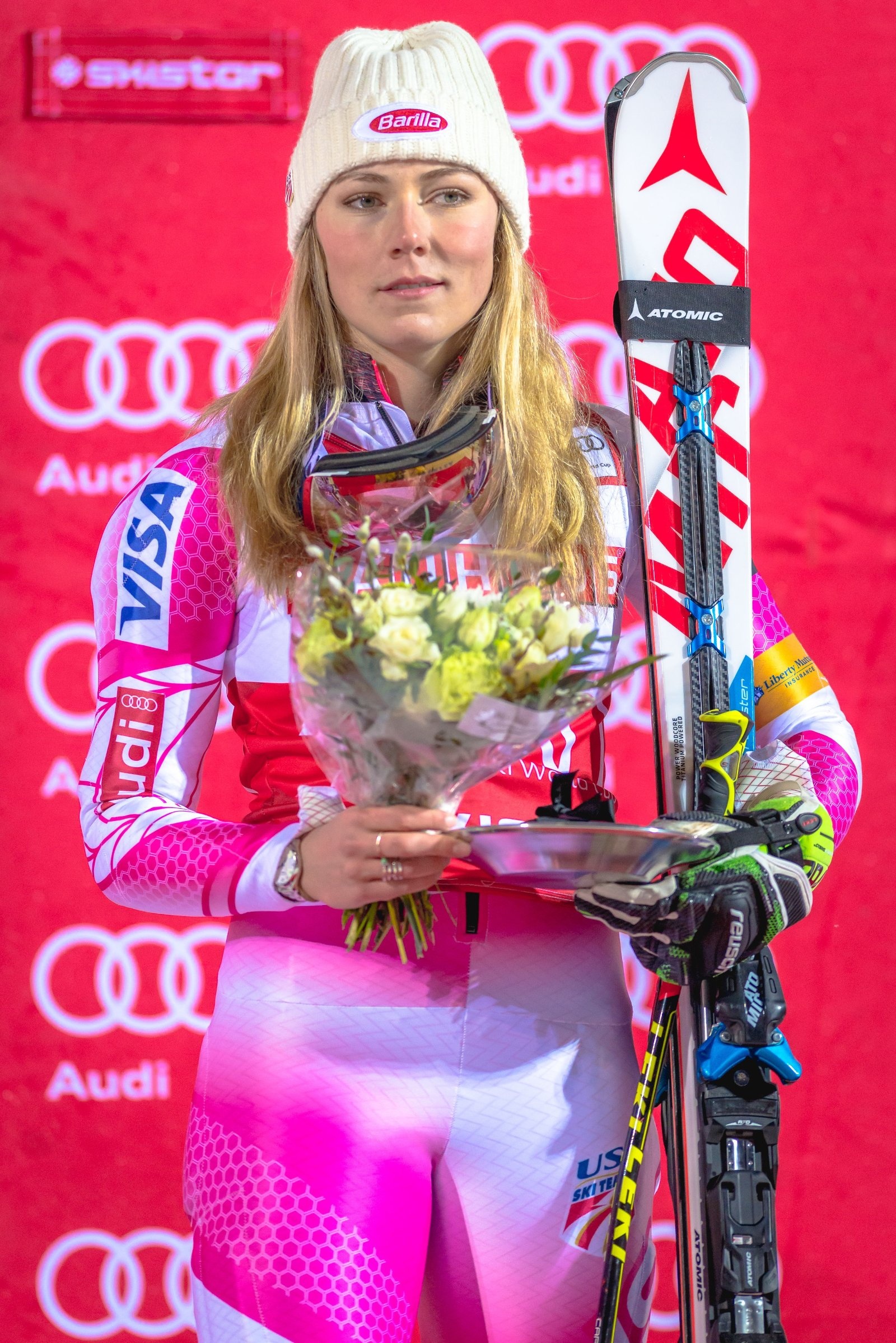 Mikaela Shiffrin, Grateful in a bikini, Beachside appreciation, Inquisitr feature, 1600x2400 HD Phone