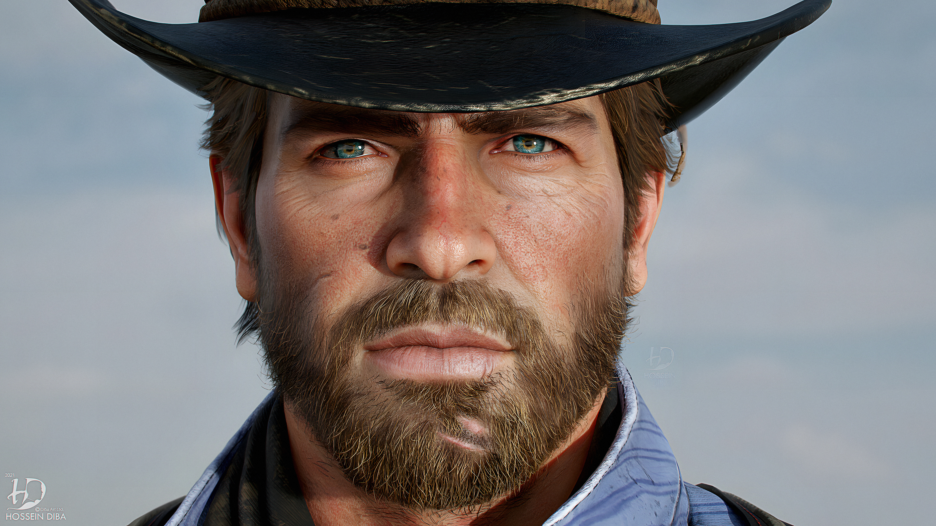 Arthur Morgan, Red Dead Redemption 2, Hossein Diba, 4K Desktop wallpaper