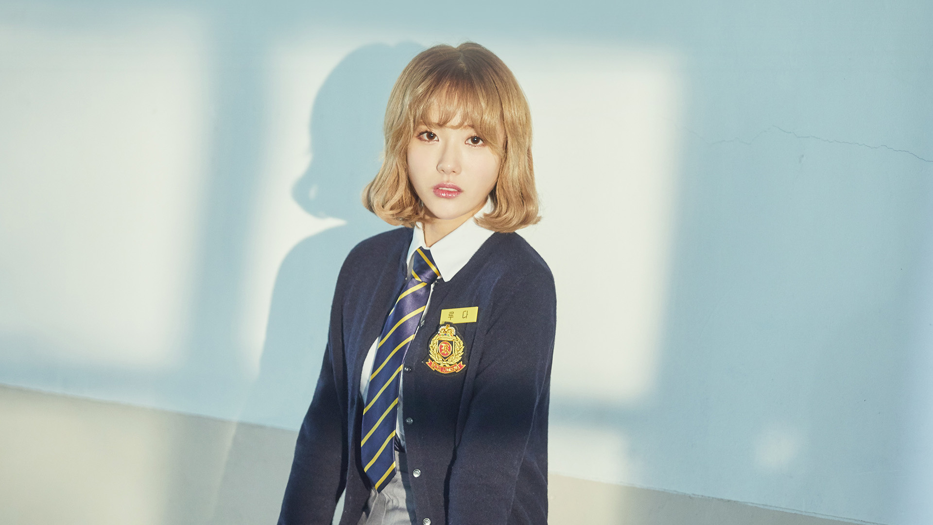 WJSN (Cosmic Girls), School-themed wallpaper, K-pop girl vibes, HM12 aesthetic, 1920x1080 Full HD Desktop