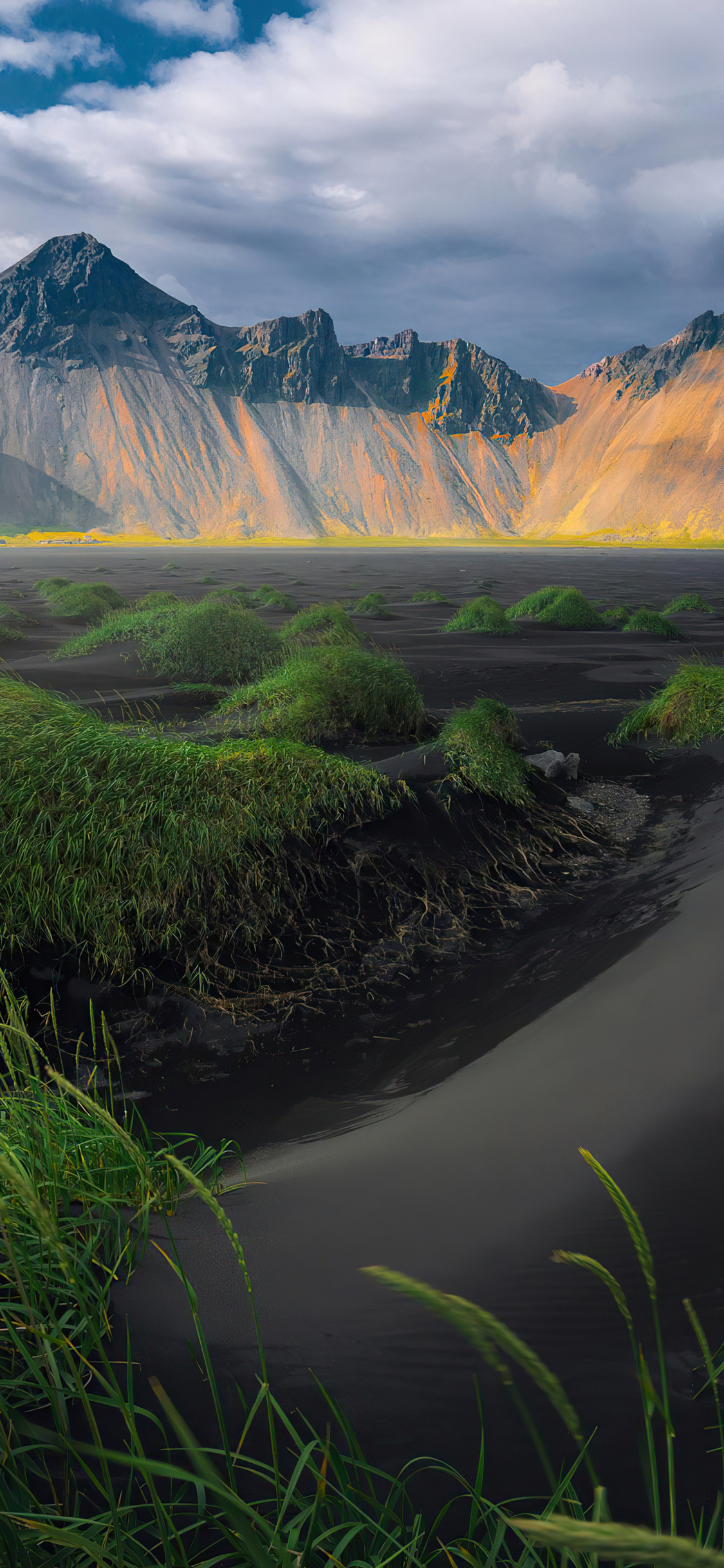Vestrahorn, Icelandic beauty, iPhone wallpapers, Stunning landscapes, 1130x2440 HD Phone