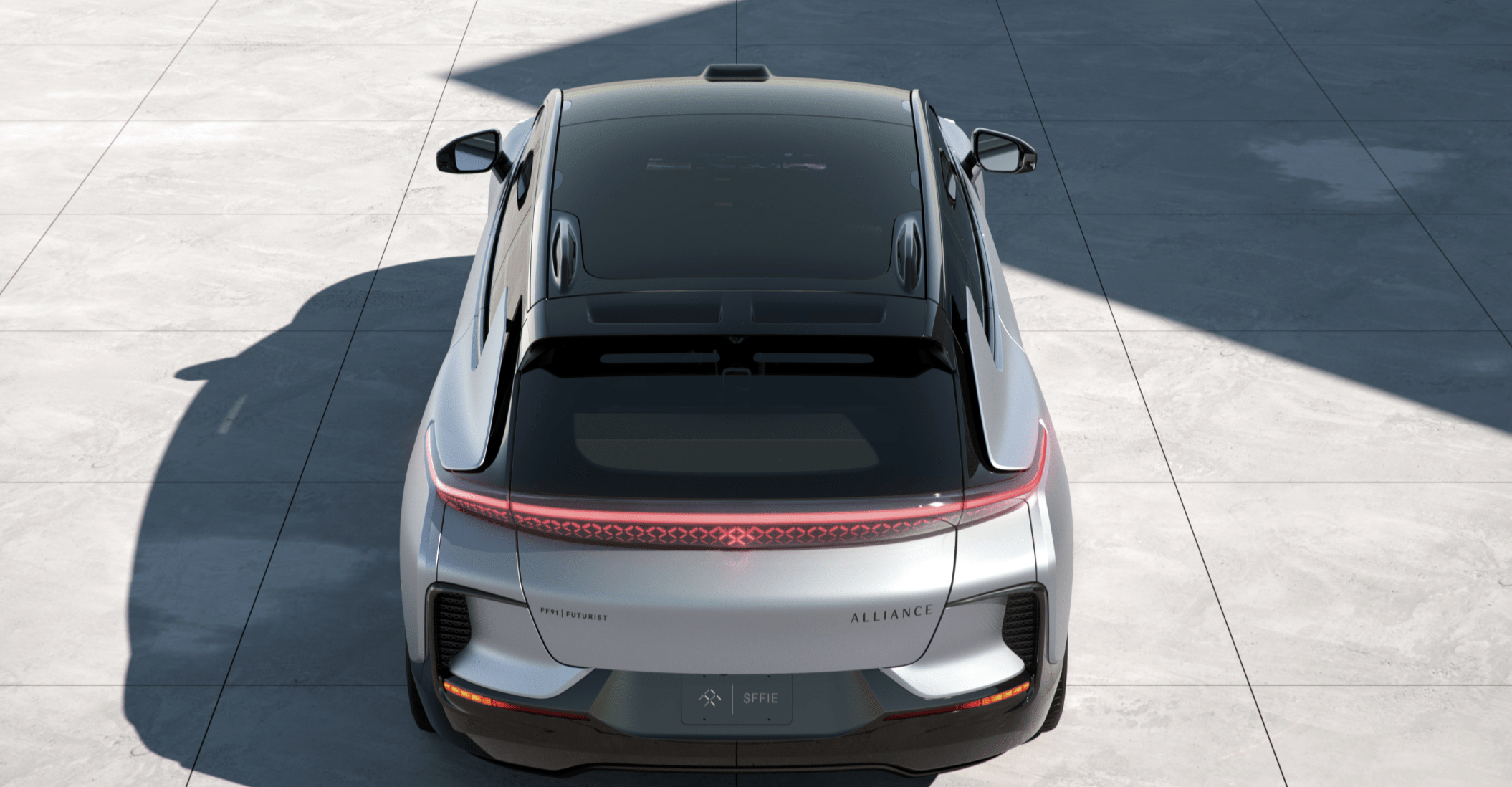 FF91 Back View, Faraday Future Wallpaper, 2110x1100 HD Desktop