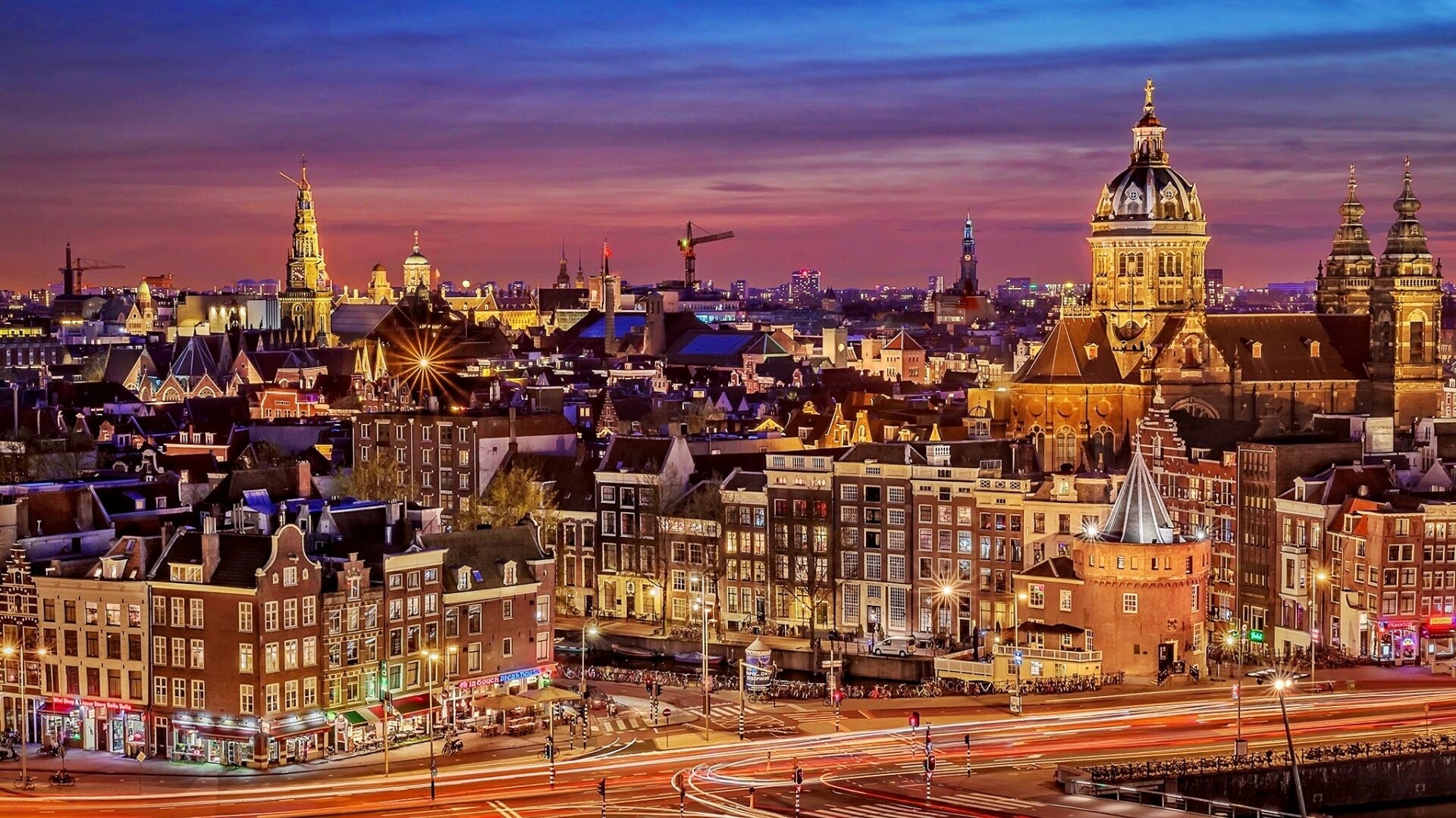 Amsterdam desktop wallpapers, Beautiful cityscapes, Dutch capital, HD quality, 1920x1080 Full HD Desktop