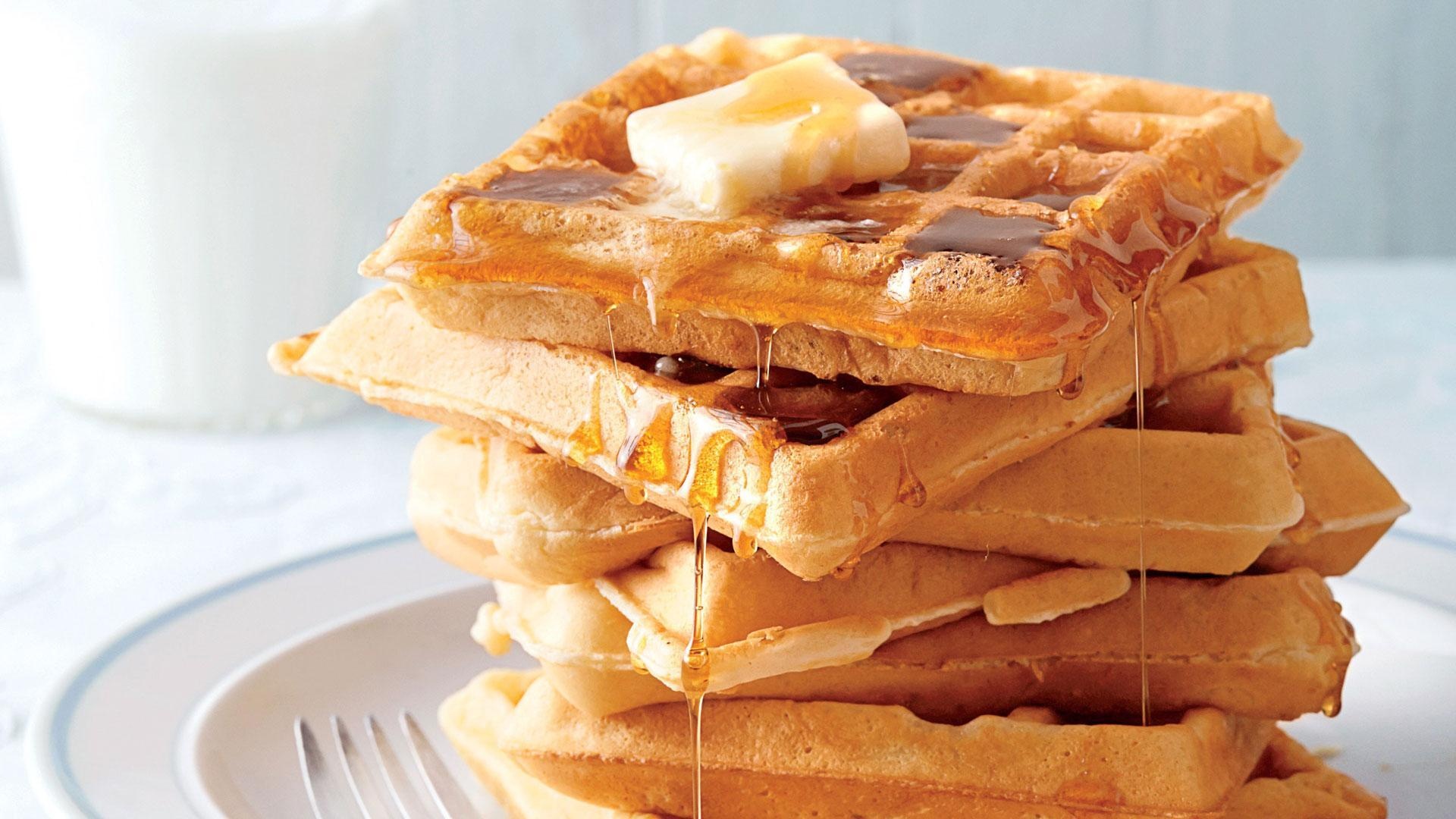 Fluffy buttermilk waffles, Southern living recipe, Waffle delight, Delicious breakfast, 1920x1080 Full HD Desktop