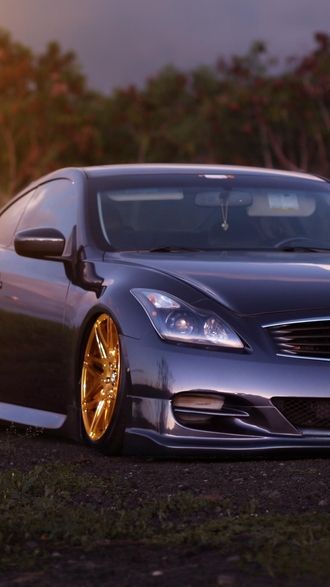 Infiniti G35 Coupe, Sleek luxury car, Striking appearance, Automotive beauty, 1080x1920 Full HD Phone