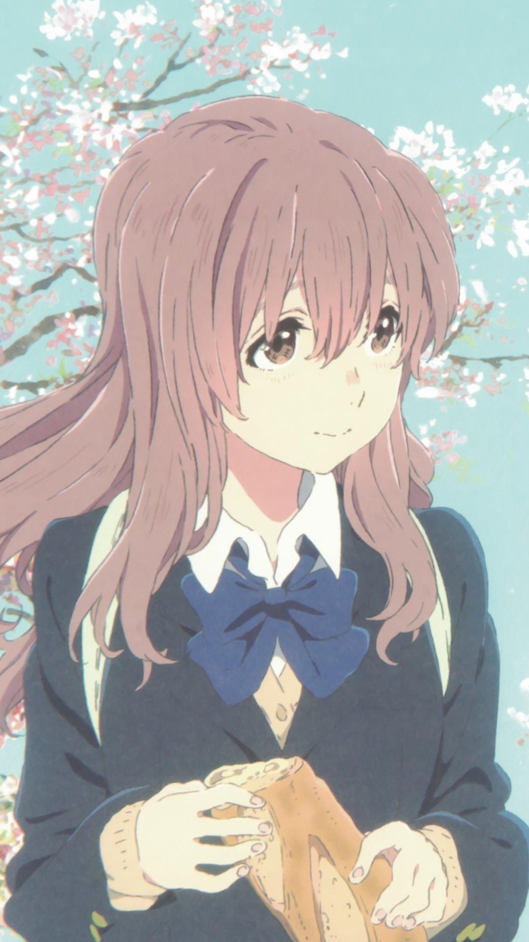 A Silent Voice, Koe no Katachi, Shouko Nishimiya, Anime films, 1080x1920 Full HD Phone