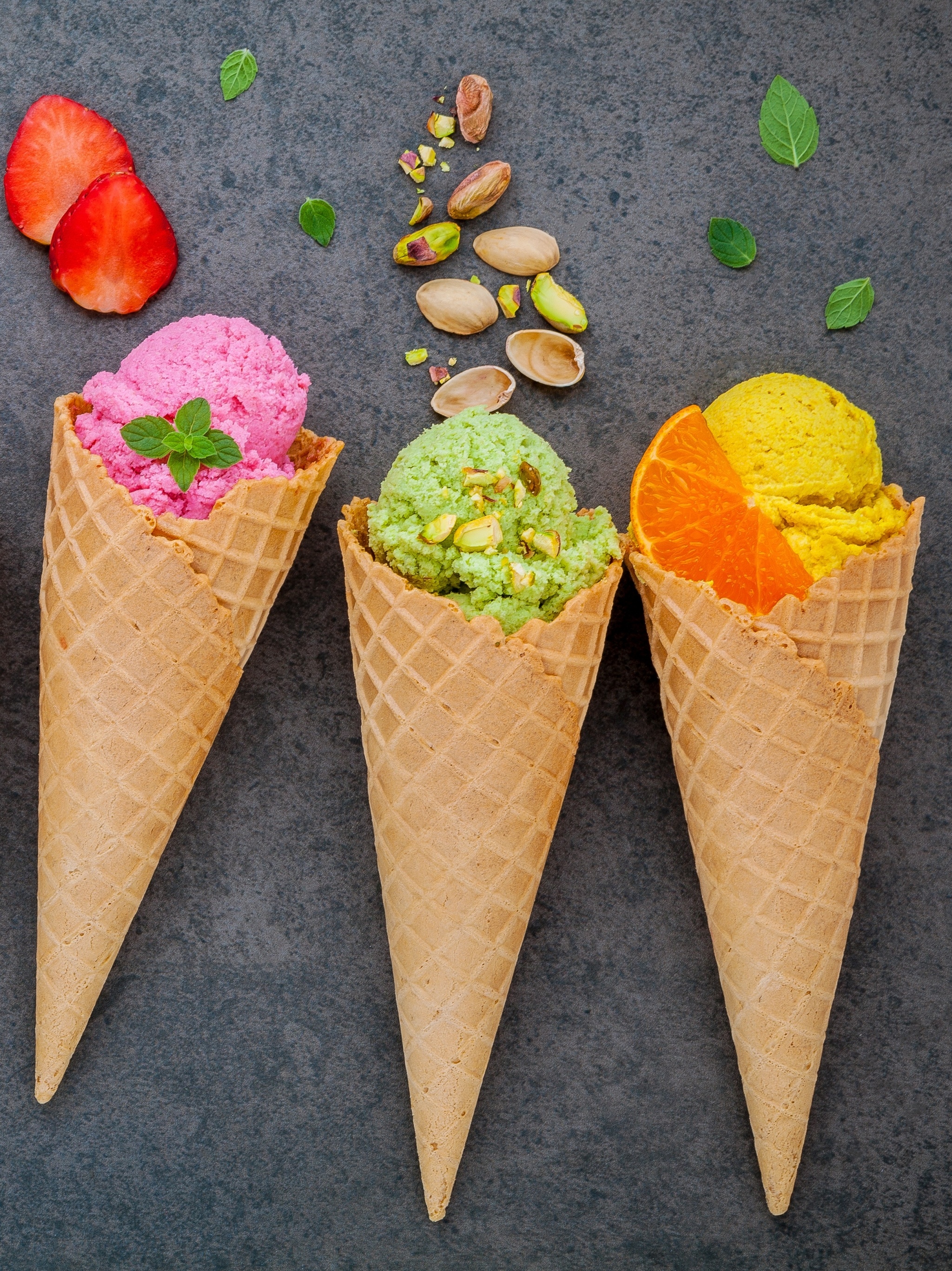 Ice Cream Cone, Ice Cream Phone Wallpaper, Colorful Ice Cream, 2050x2740 HD Phone