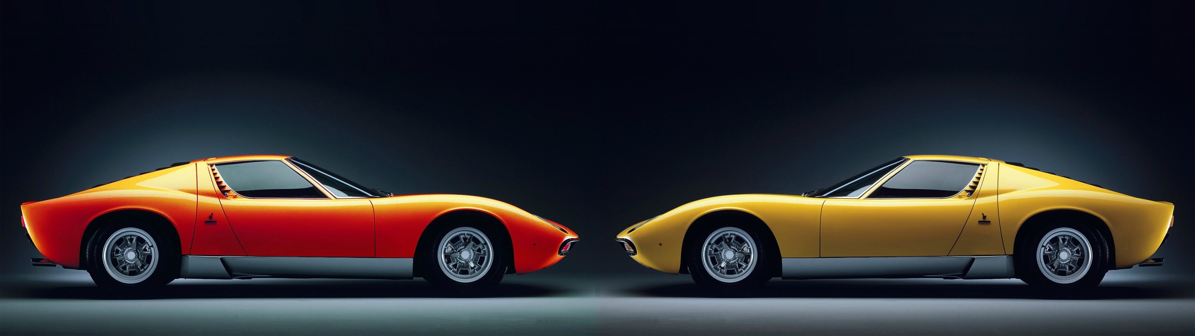 Lamborghini Miura, Cool Cars Wallpaper, 3840x1080 Dual Screen Desktop