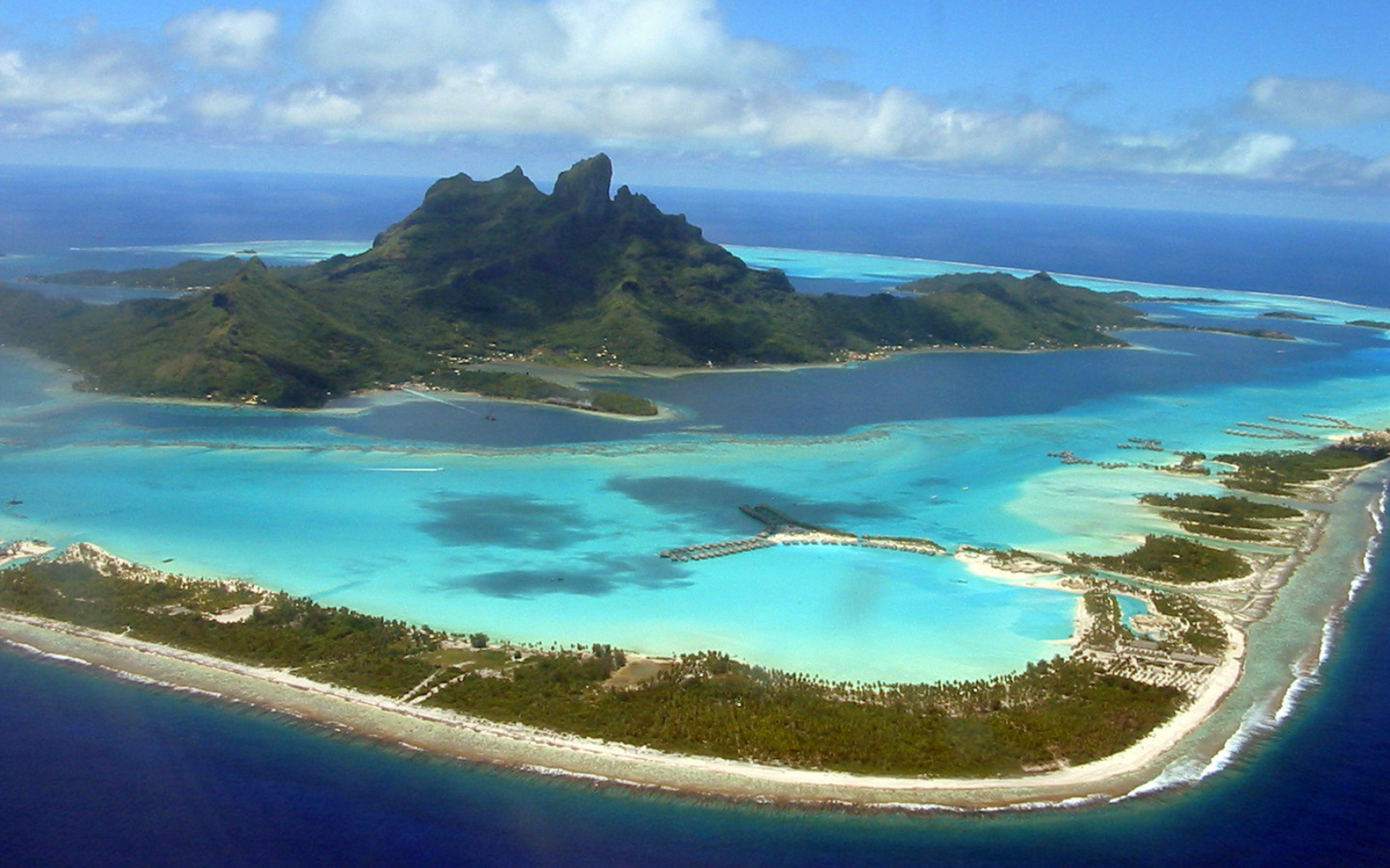 Bora Bora, Beach wallpaper, Tranquil atmosphere, 1920x1200 HD Desktop