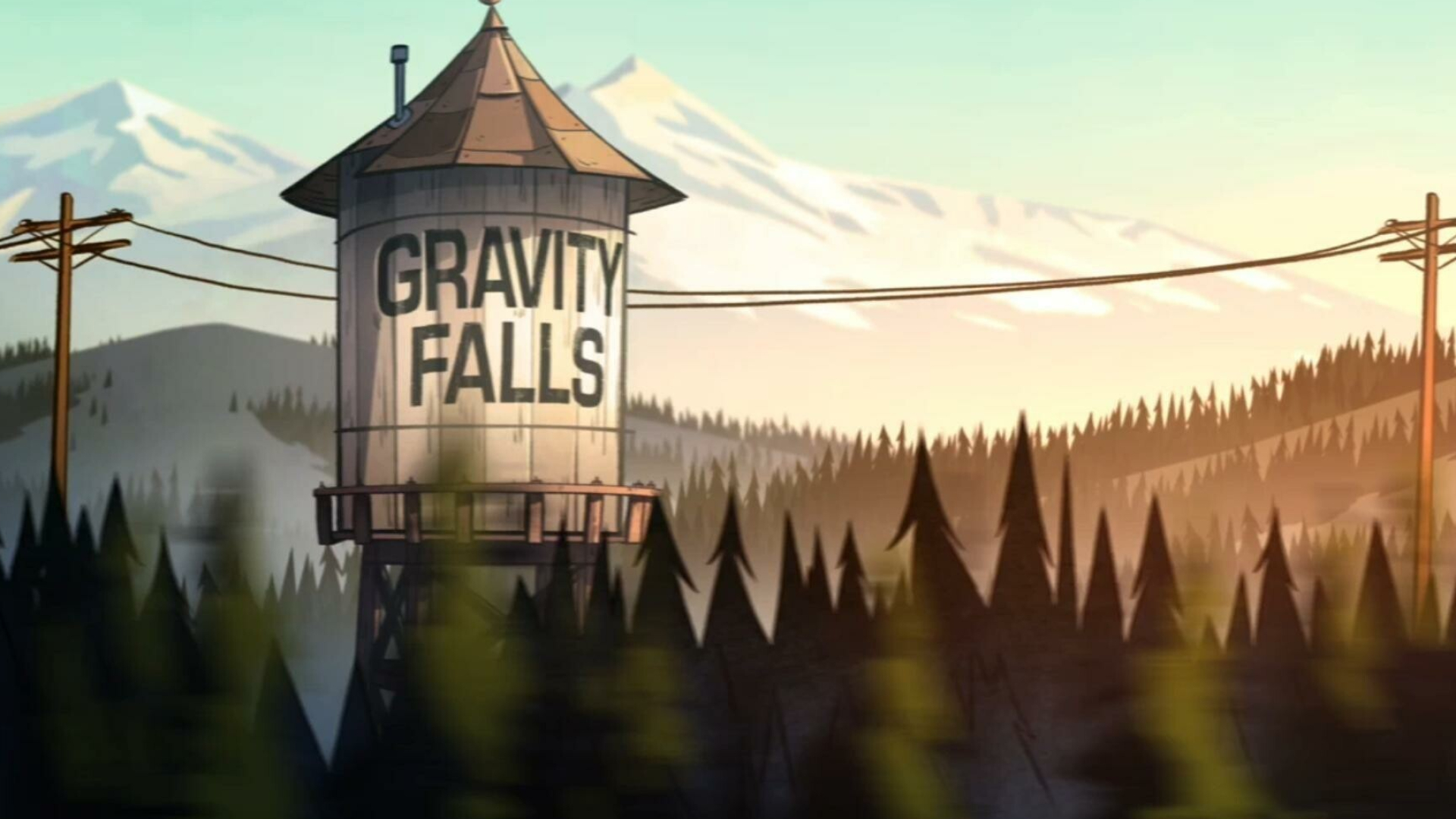 Gravity Falls Animation, Immersive wallpapers, Gravity-infused art, Enigmatic charm, 1920x1080 Full HD Desktop