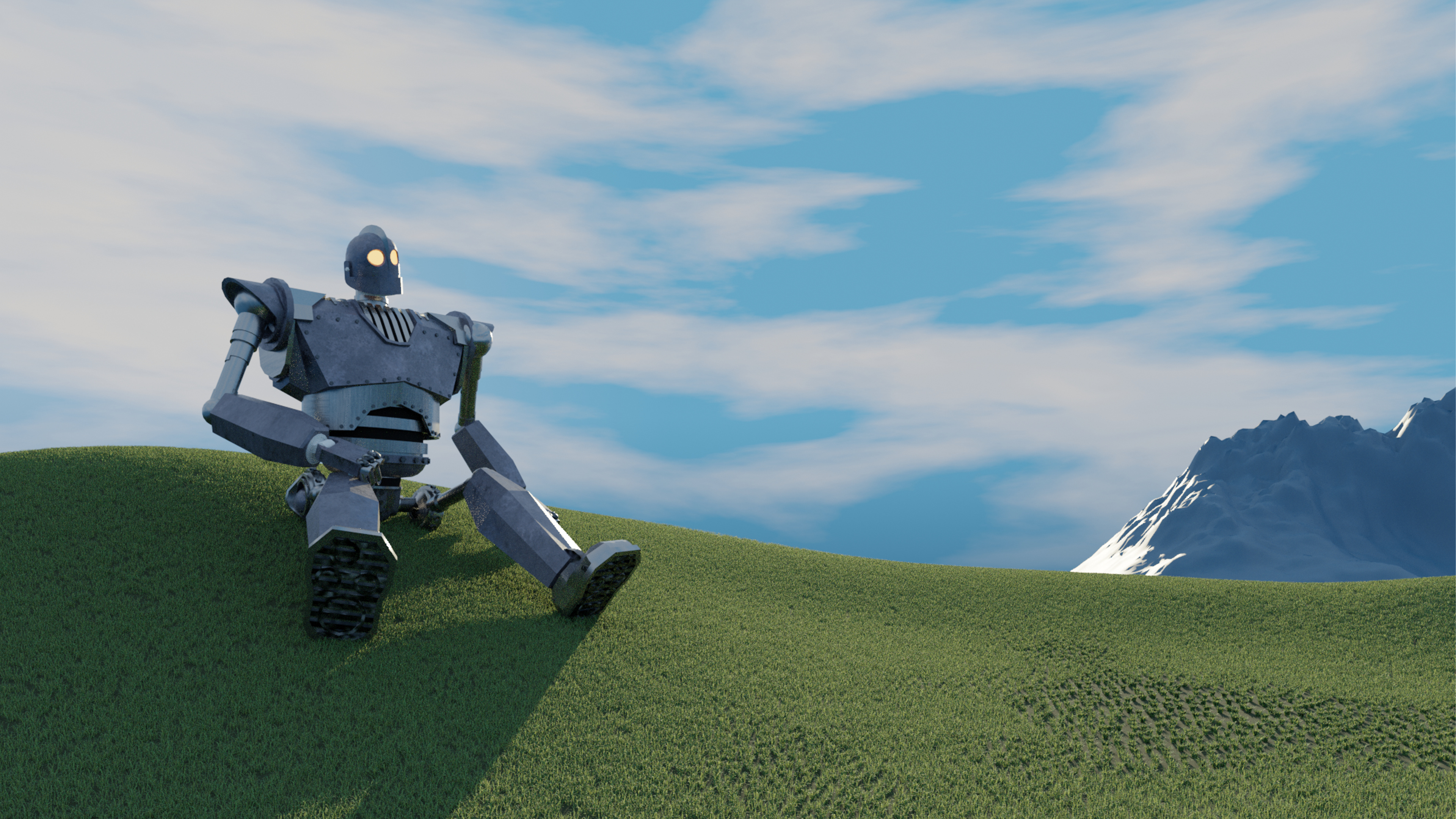 Iron Giant, Windows XP inspired, Rwallpaper, 3840x2160 4K Desktop