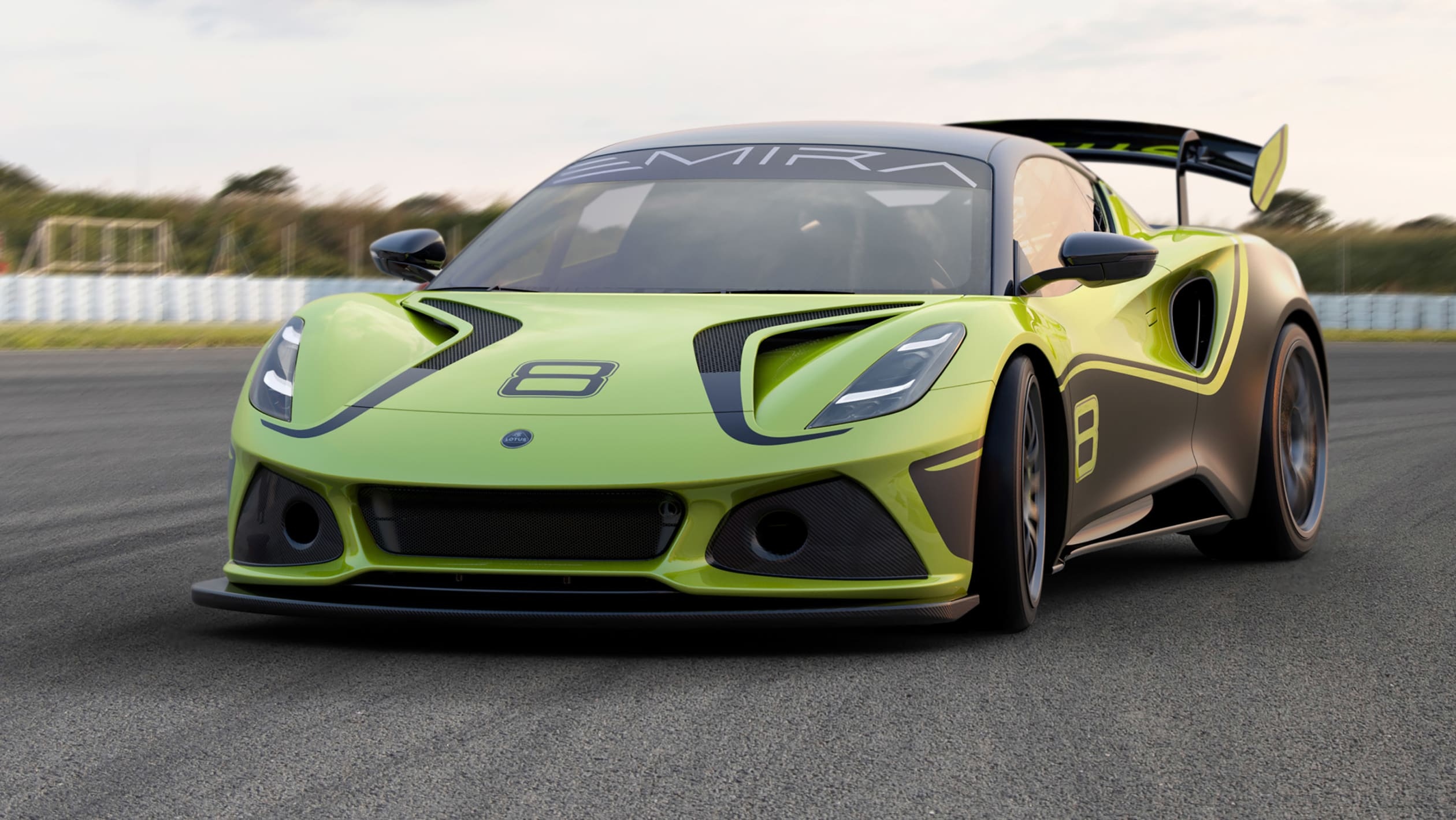 Lotus Emira, GT4 racing champion, Unleashing power, Track domination, 2520x1420 HD Desktop