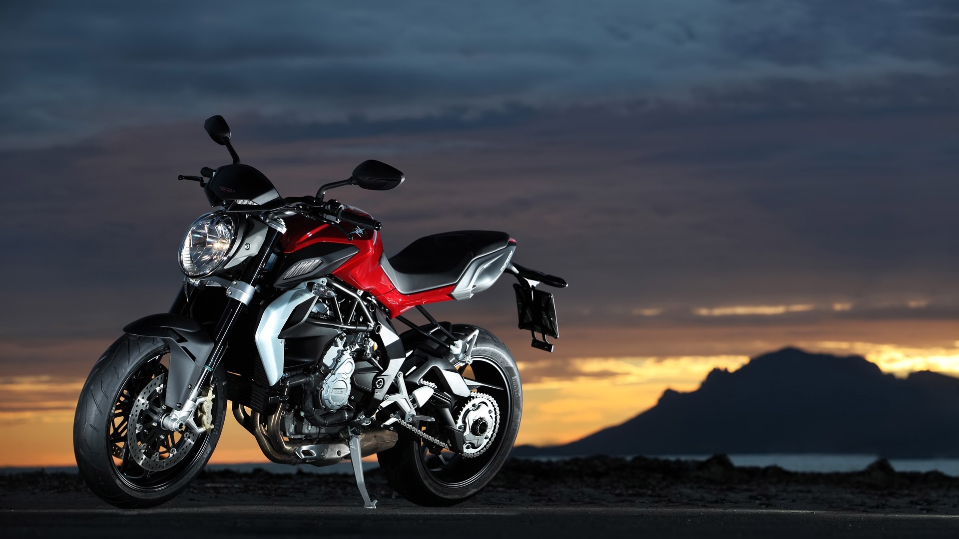 MV Agusta Brutale Rosso, High-definition wallpapers, Desktop backgrounds, Italian super bikes, 1920x1080 Full HD Desktop