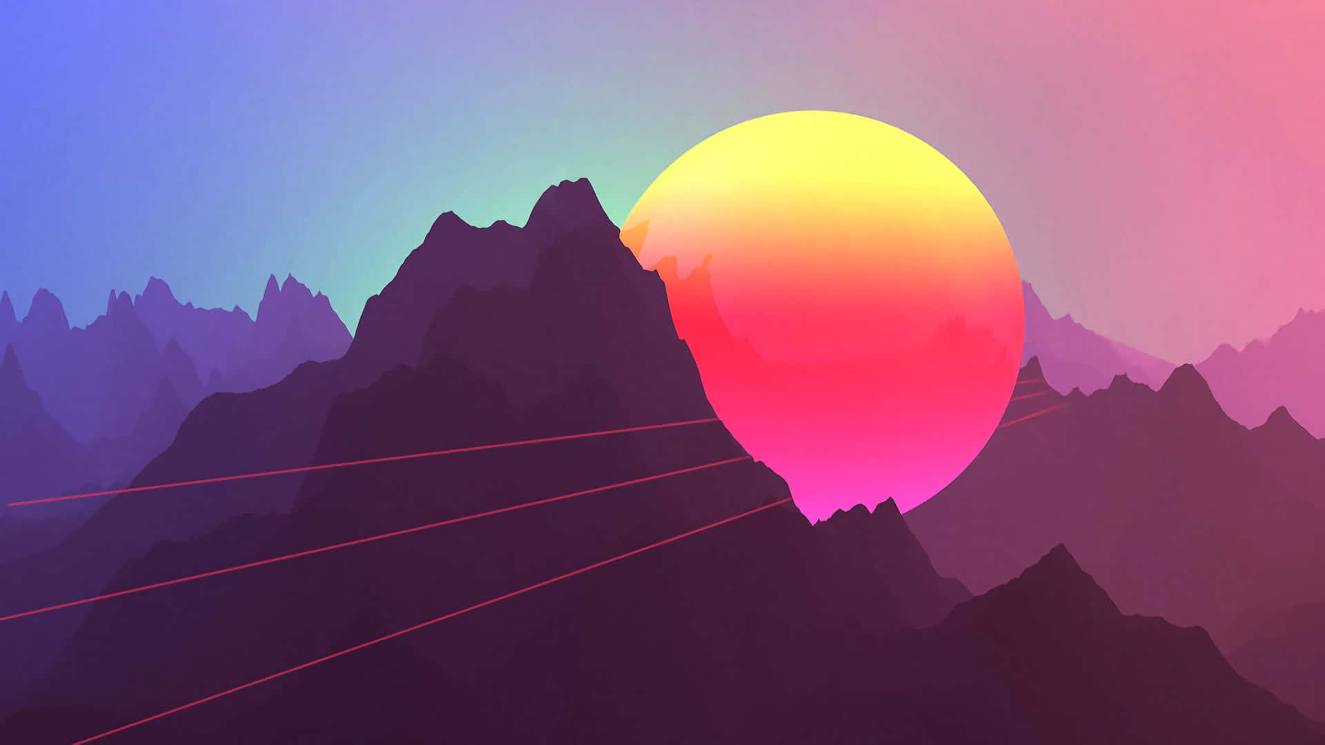 Retrowave, For Computer Wallpaper, 1920x1080 Full HD Desktop