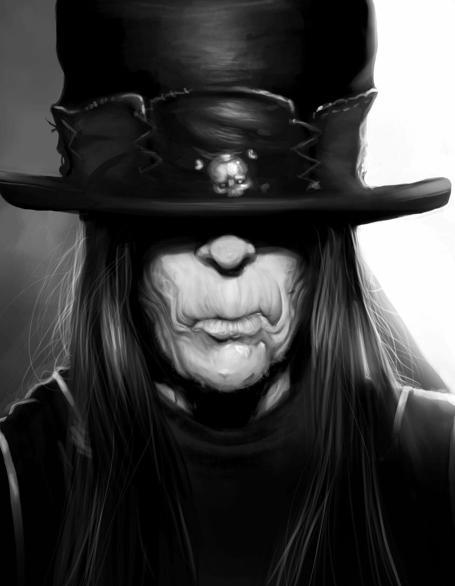 Mick Mars, Artstation, Illustration art, Rock icon, 1600x2050 HD Phone