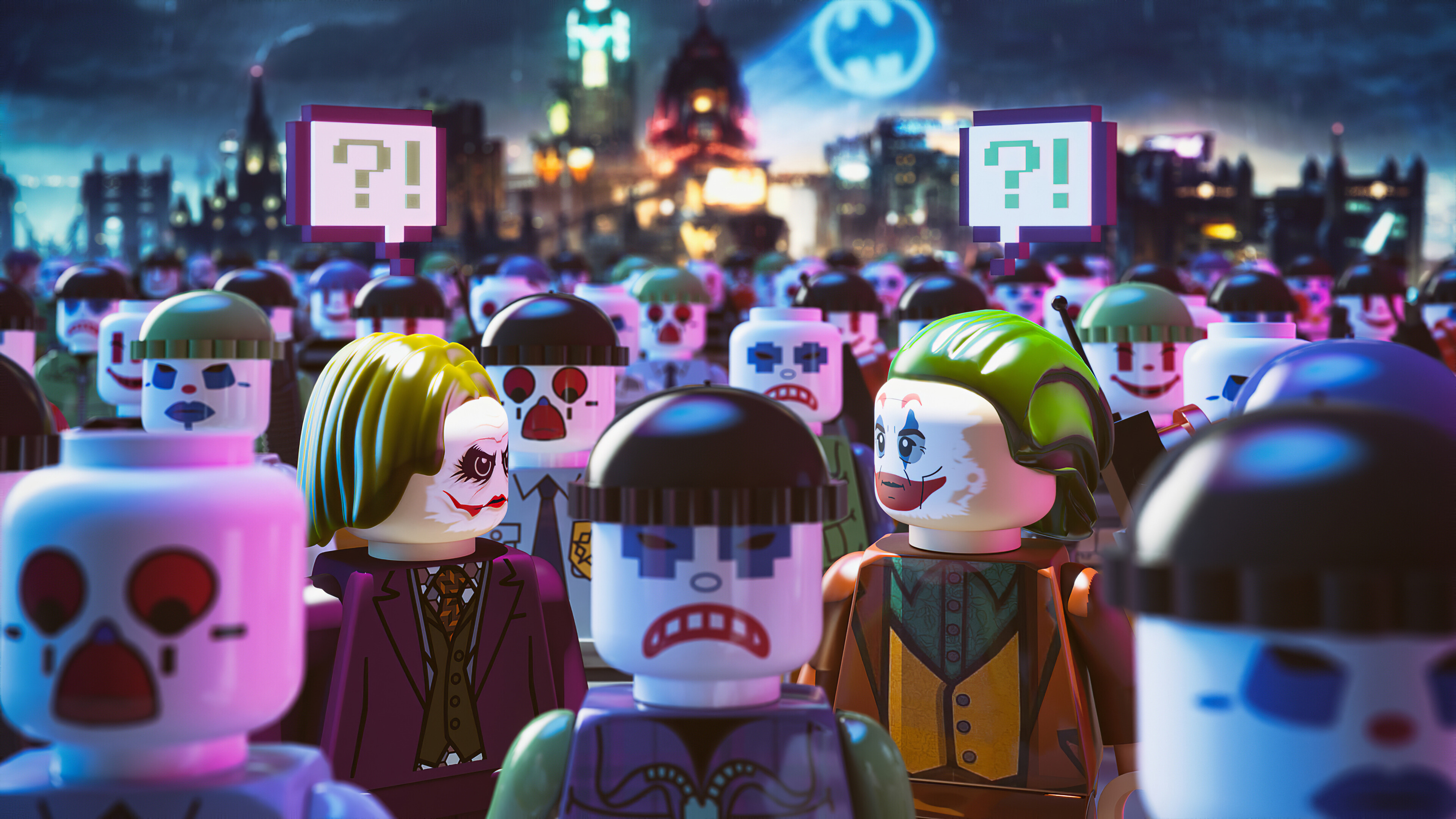 Joker, Lego Wallpaper, 3840x2160 4K Desktop