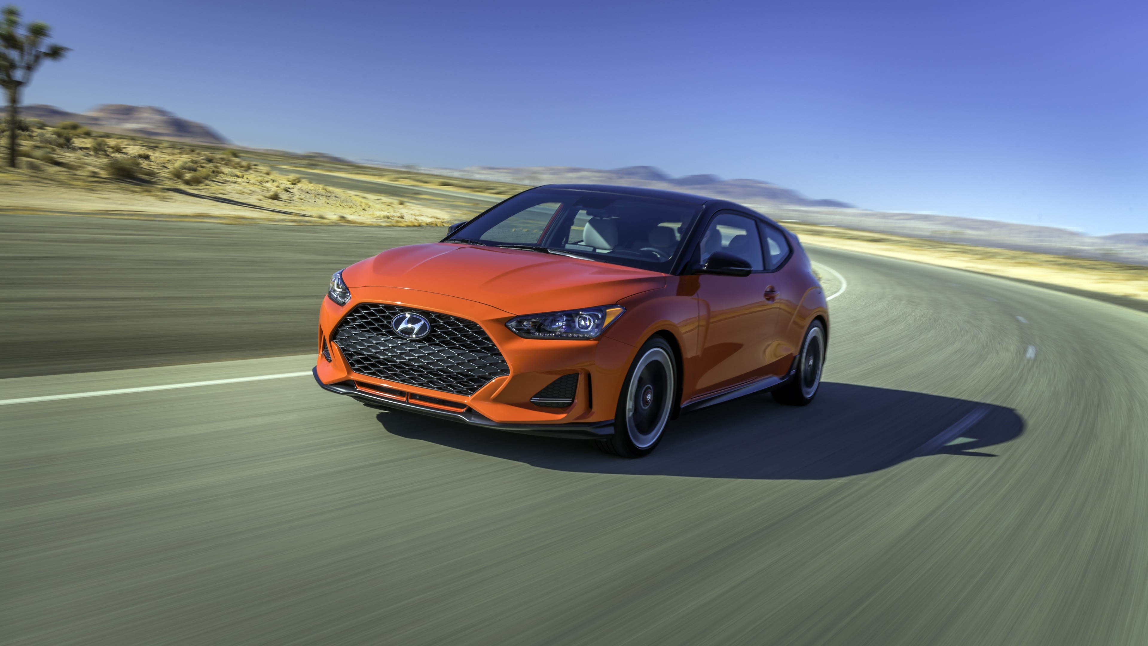 Hyundai Veloster, 2018 model, 4K wallpaper, Sports car, 3840x2160 4K Desktop