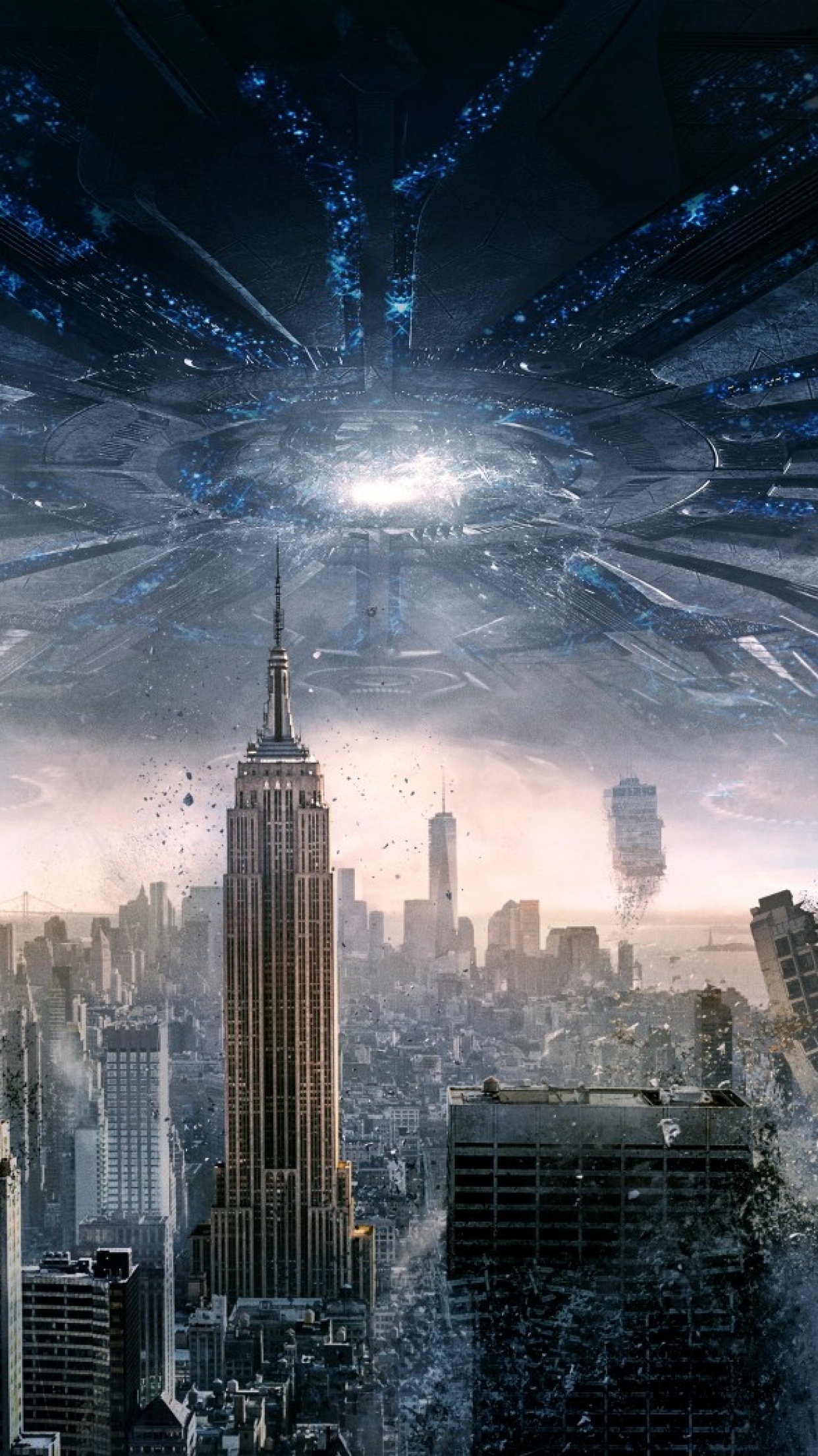 Empire State Building, Independence Day (Movie) Wallpaper, 1250x2210 HD Phone