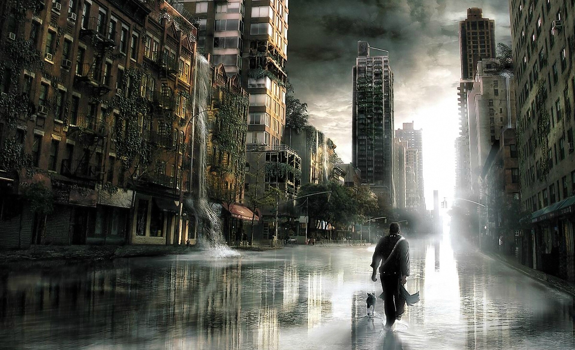 Post-apocalypse, Dystopian future, Ruined cities, Survival story, 1920x1170 HD Desktop