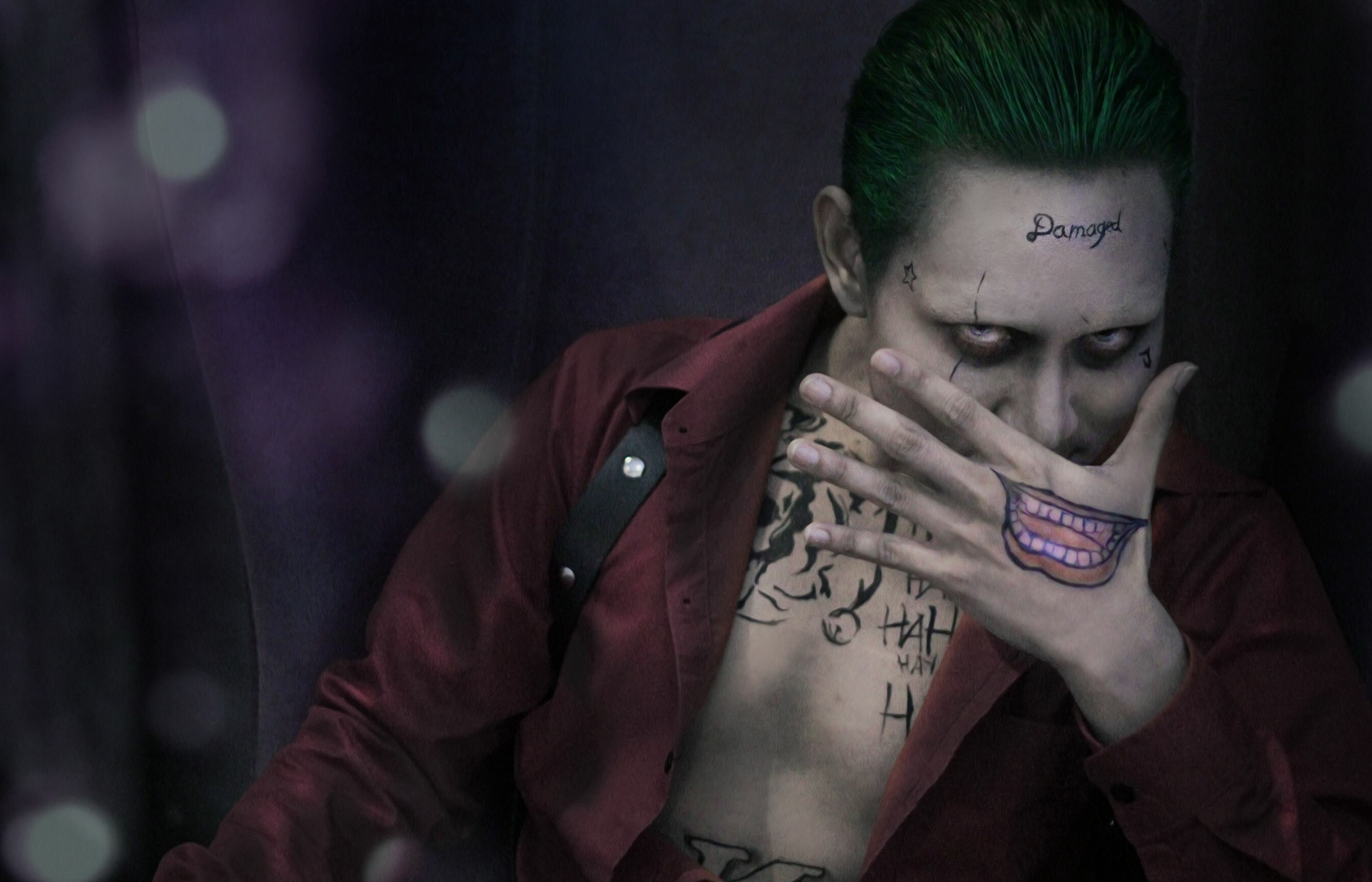 Suicide Squad Joker wallpapers, Unique character design, Memorable visuals, Dark and twisted, 3000x1930 HD Desktop