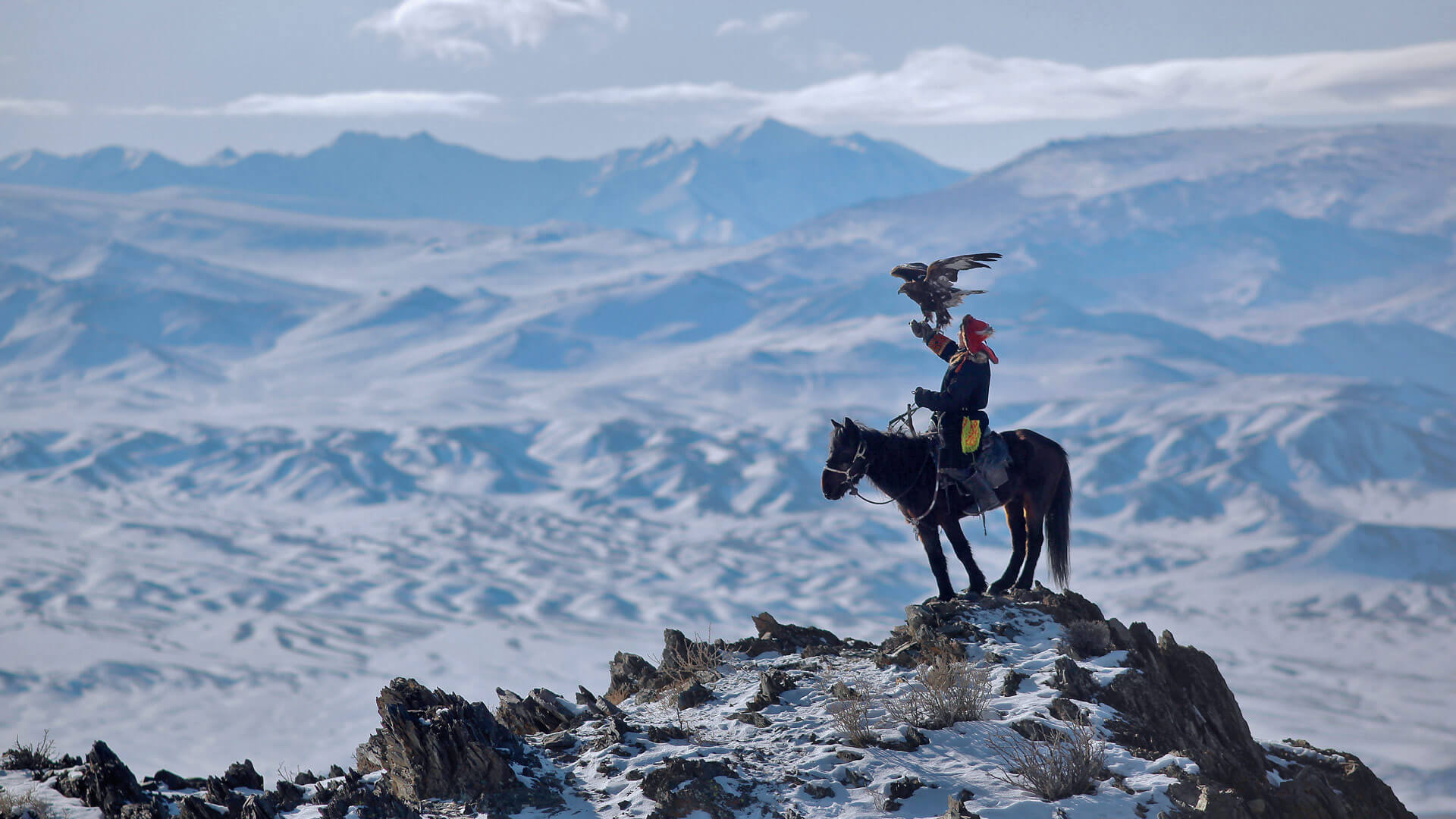 Above the Mongolian plains, Microsoft wallpapers, Inspirational travel, Vast landscapes, 1920x1080 Full HD Desktop