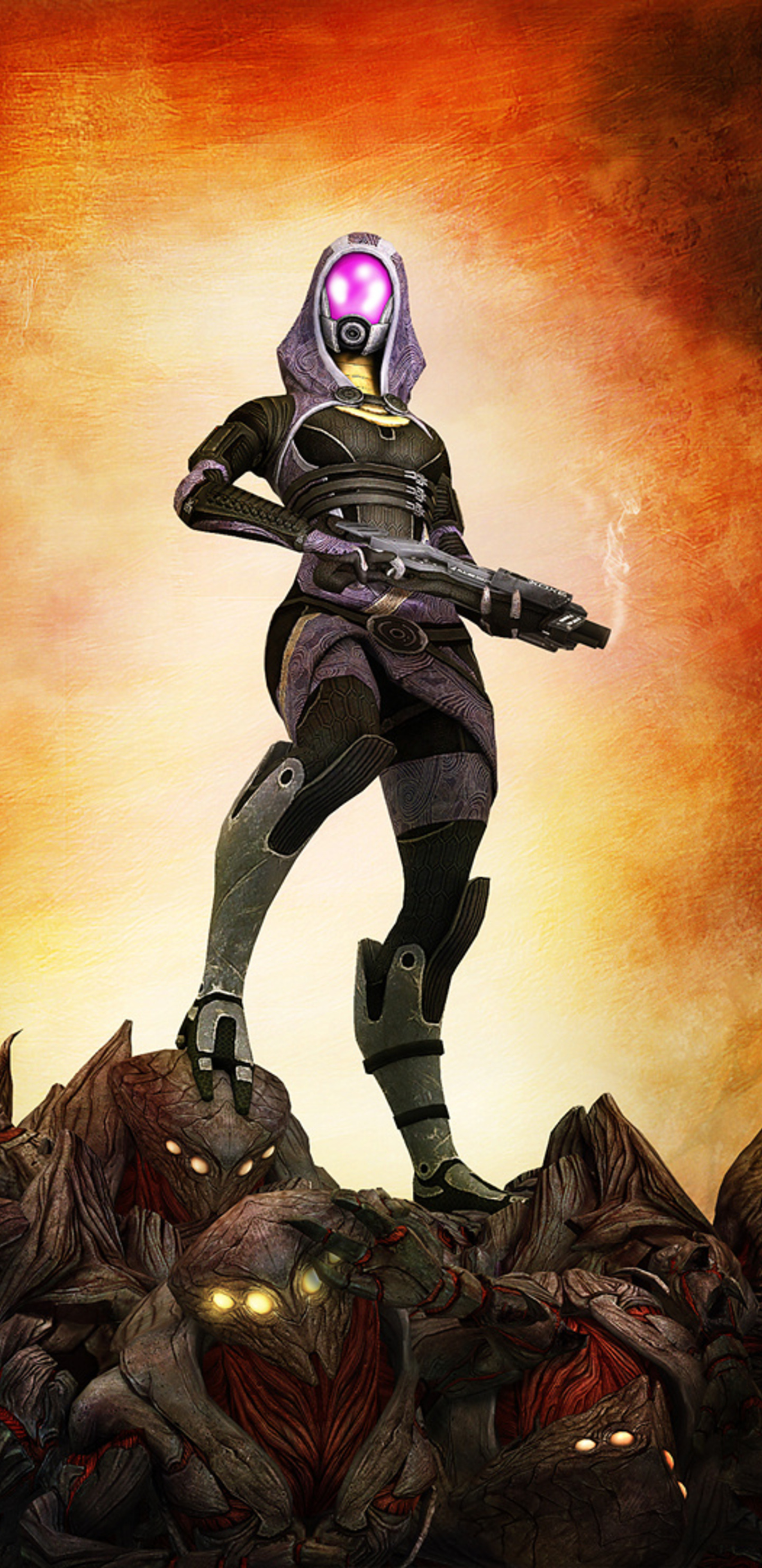 Mass Effect, Gaming, Tali mass effect, Samsung Galaxy Note 9, 1440x2960 HD Phone