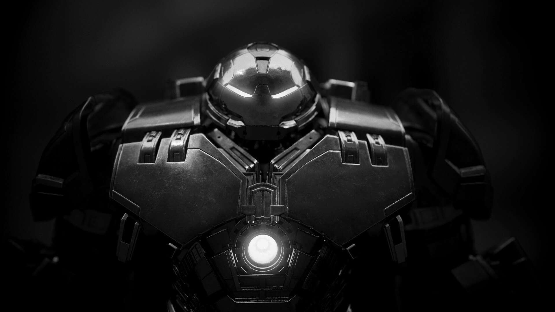 Iron Monger, Bohan Sun artwork, Hulkbuster armor, Epic fan art, 1920x1080 Full HD Desktop