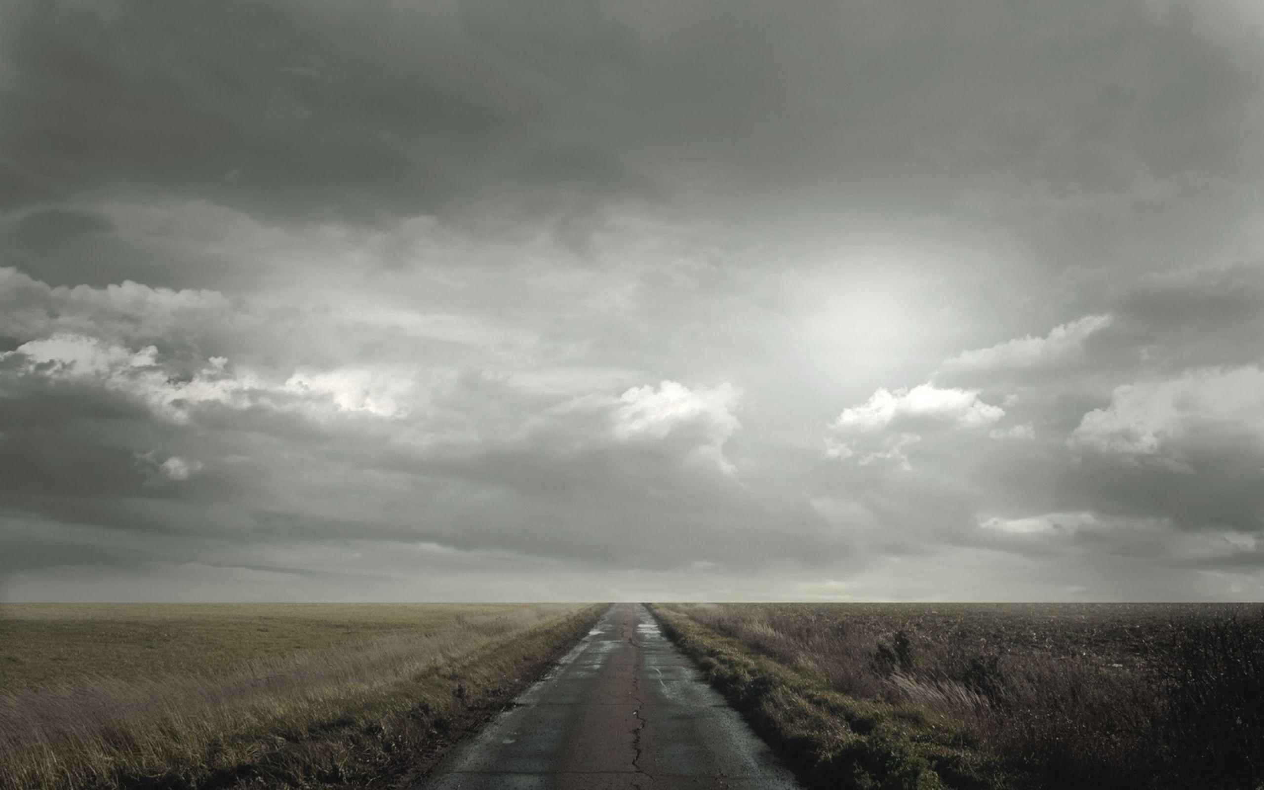 Gray Cloudy Sky, Overcast weather, Gloomy atmosphere, Subdued tones, 2560x1600 HD Desktop