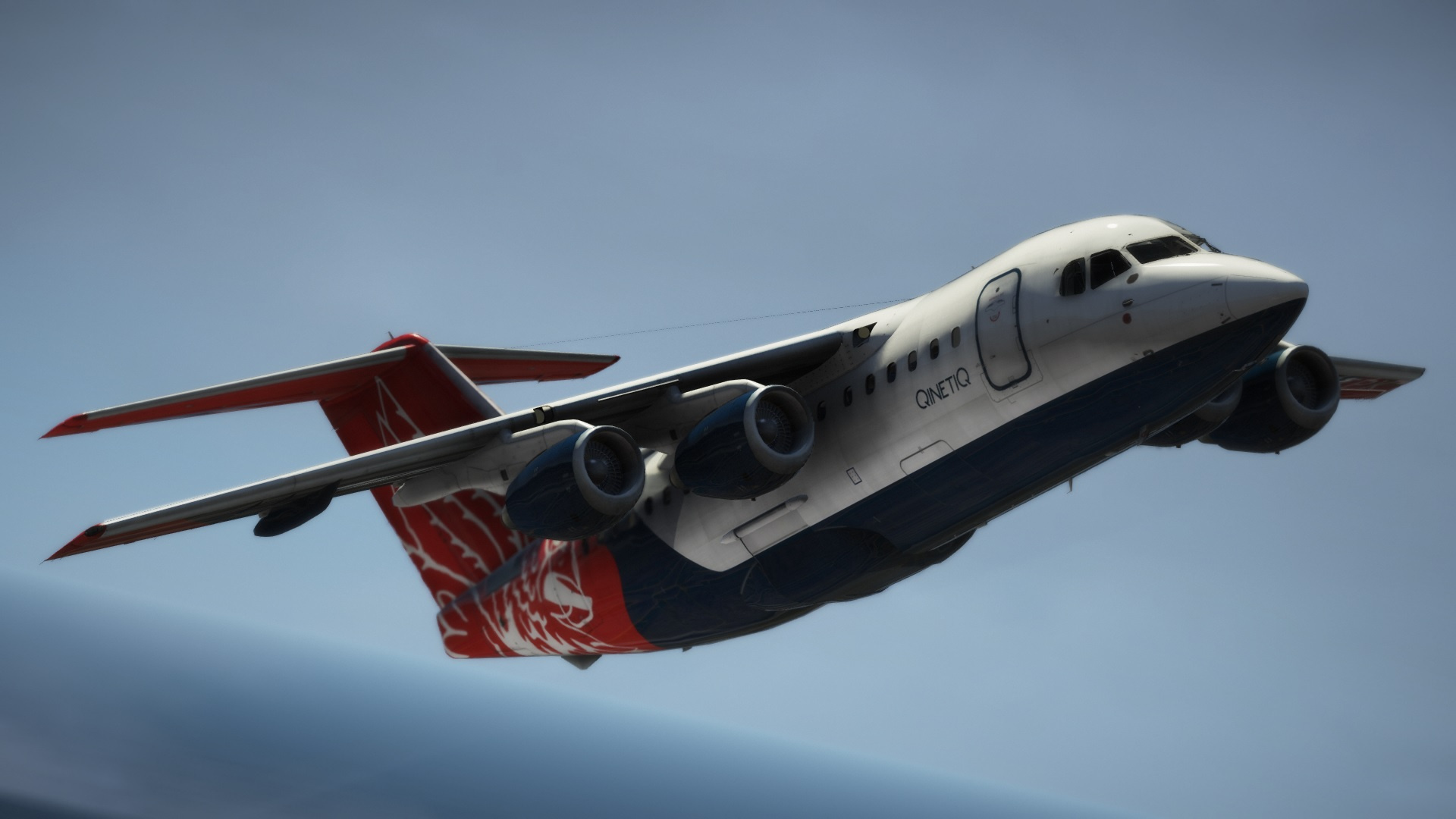 BAe 146 100, Avro RJ70, GTA V mods, Livery pack, 1920x1080 Full HD Desktop