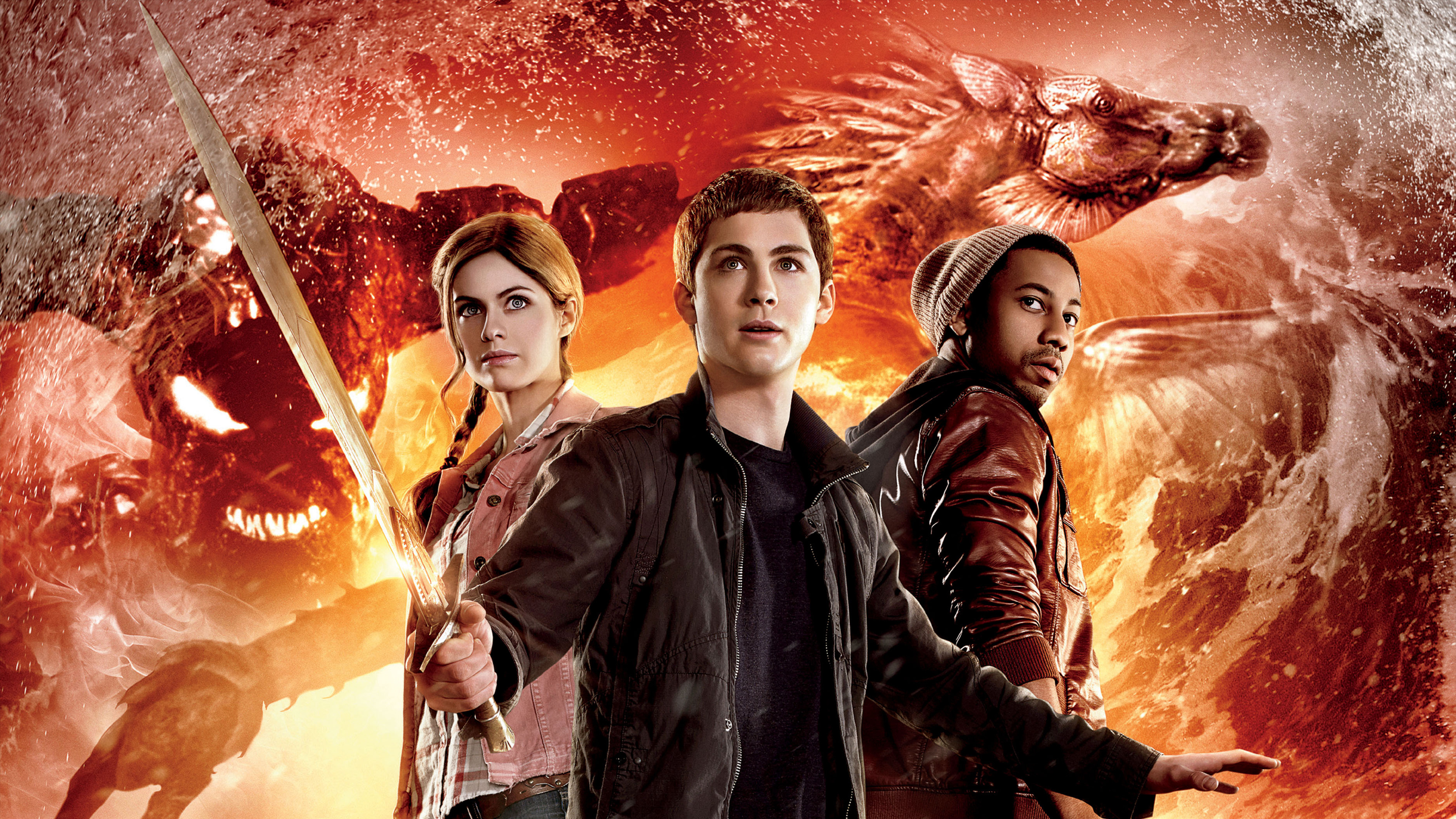 Logan Lerman, Movies, Sword Demon, Percy Jackson, 3840x2160 4K Desktop