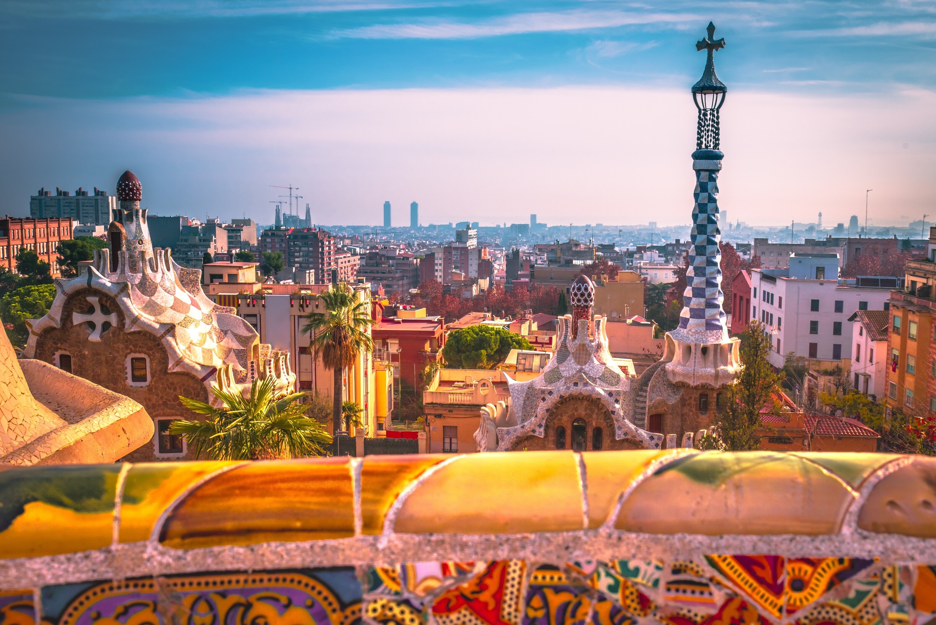 Parc Guell, Barcelona travel, Skip the line, Artistic park, 3170x2120 HD Desktop