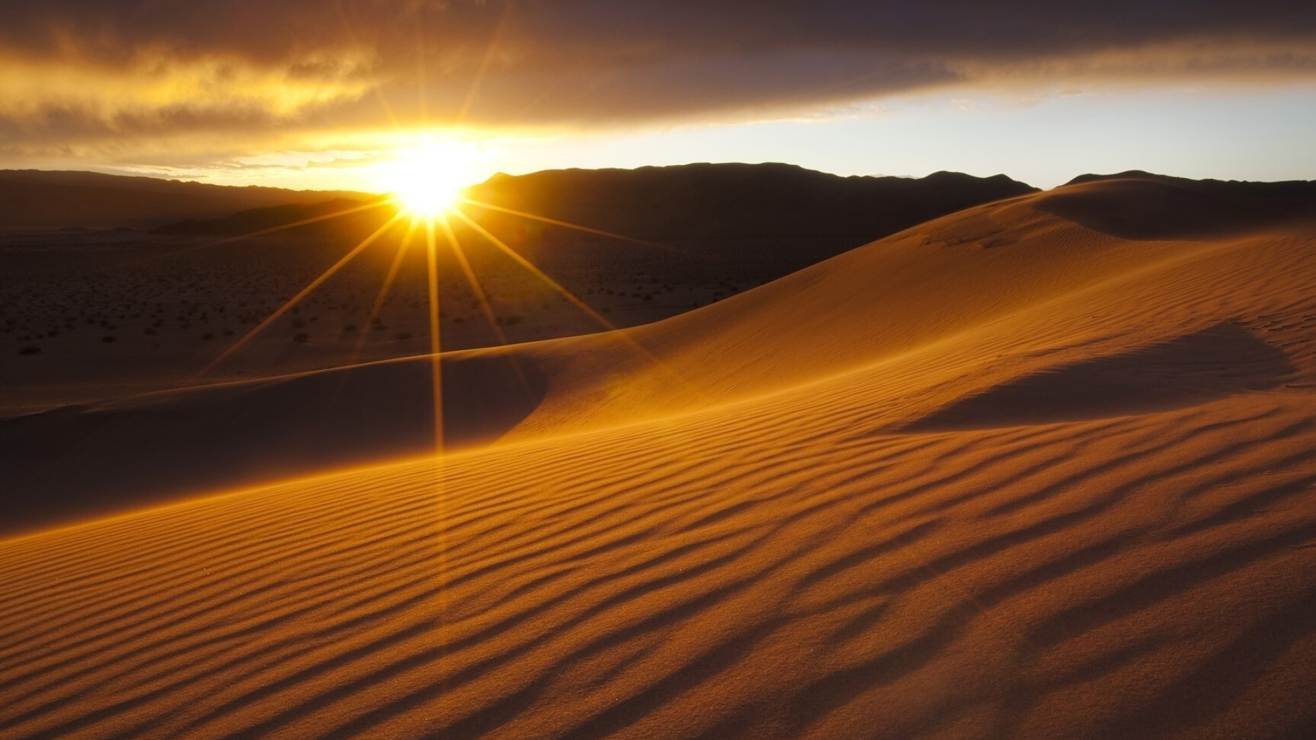 Captivating sun rays, Full HD desert wallpapers, 1920x1080 Full HD Desktop