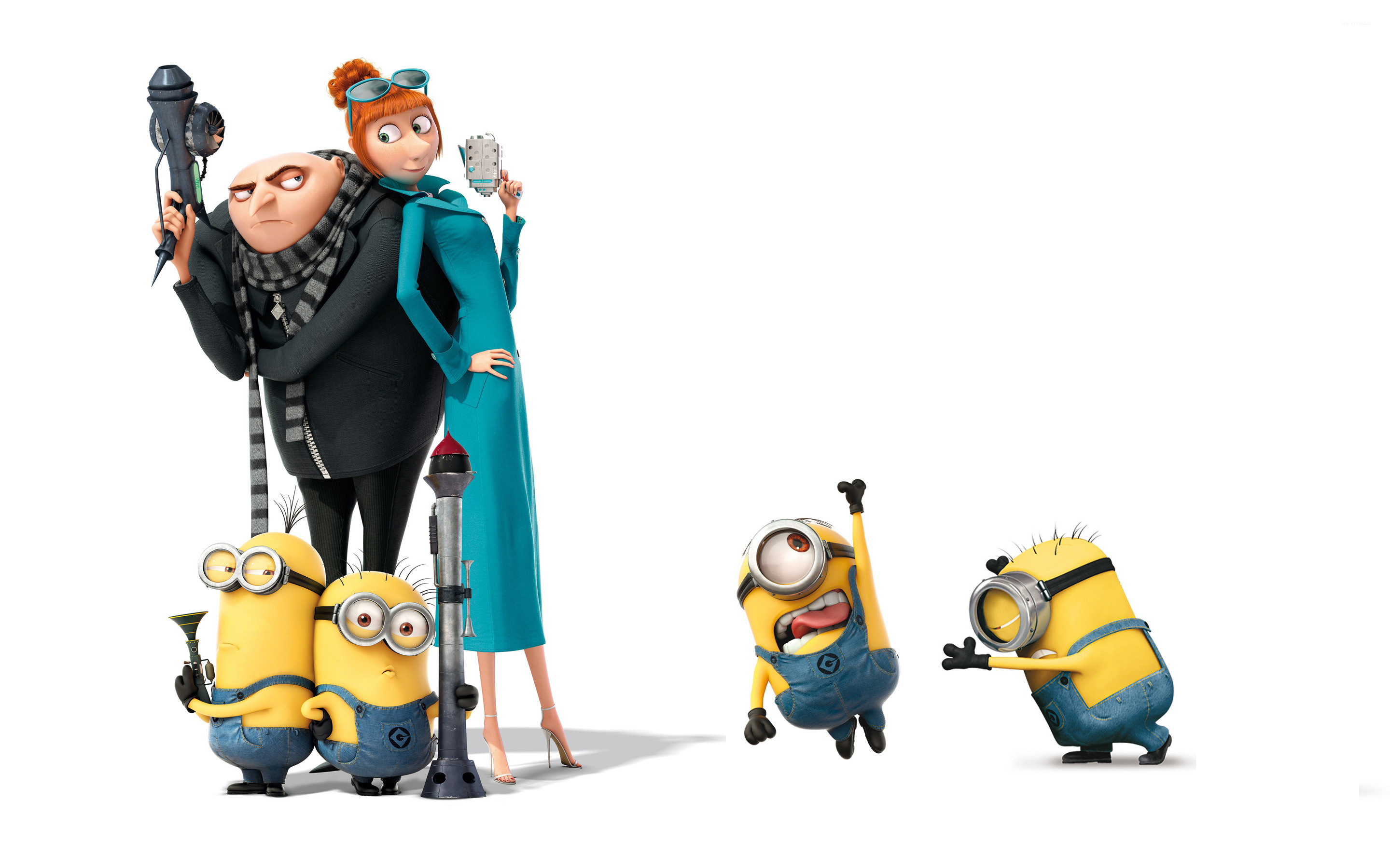 Felonious Gru, Lucy Wilde, Minions, Despicable Me 2, HD Desktop wallpaper