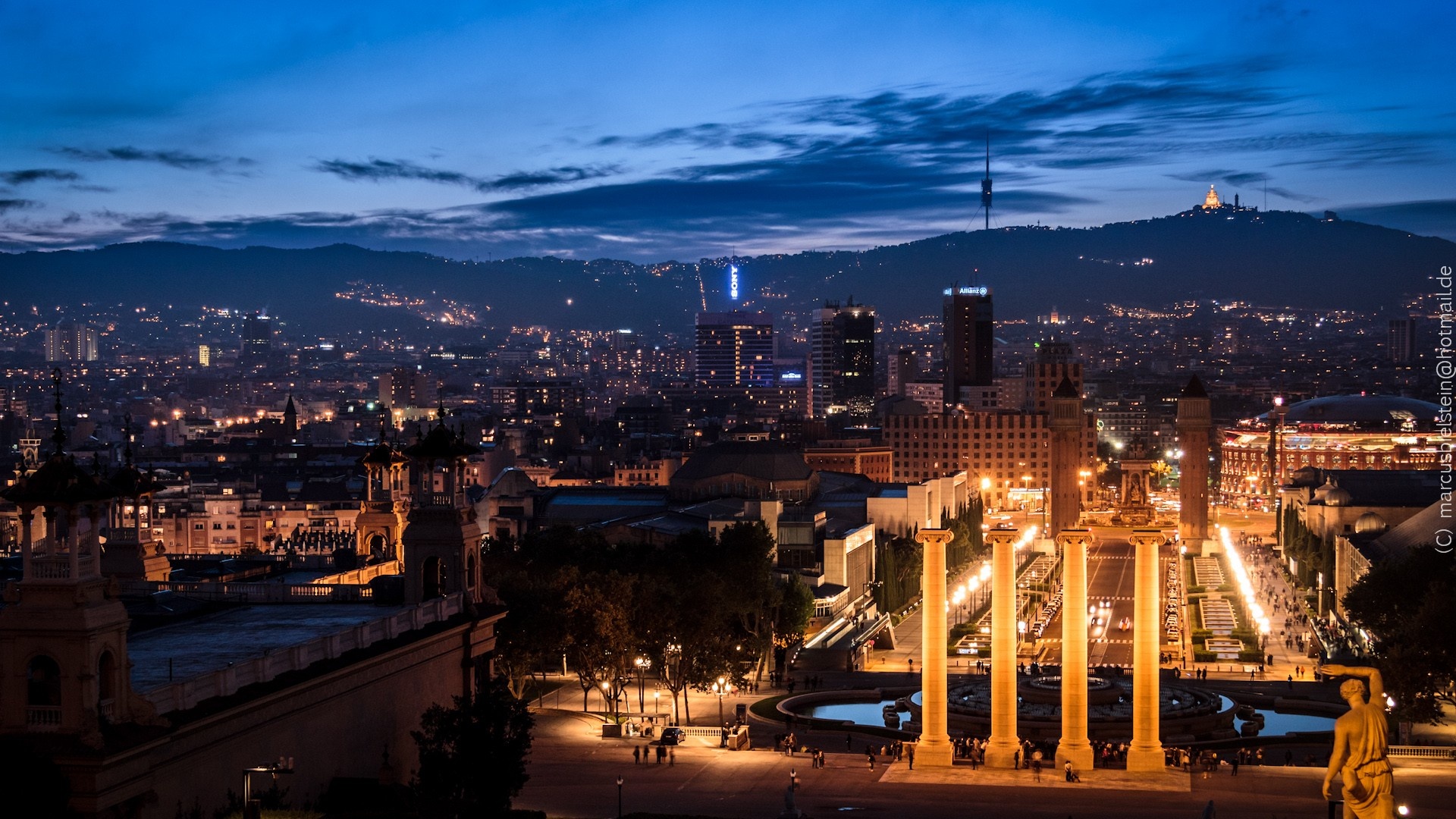 Barcelona Skyline, Vibrant city, Spanish architecture, Beautiful scenery, 1920x1080 Full HD Desktop