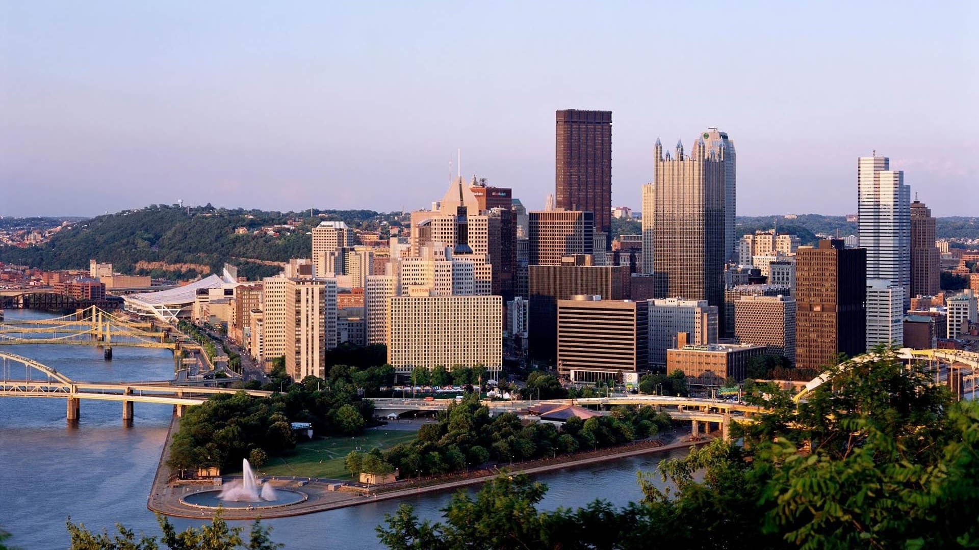 Pittsburgh Skyline, British Airways, 787 Dreamliner, Flights, 1920x1080 Full HD Desktop