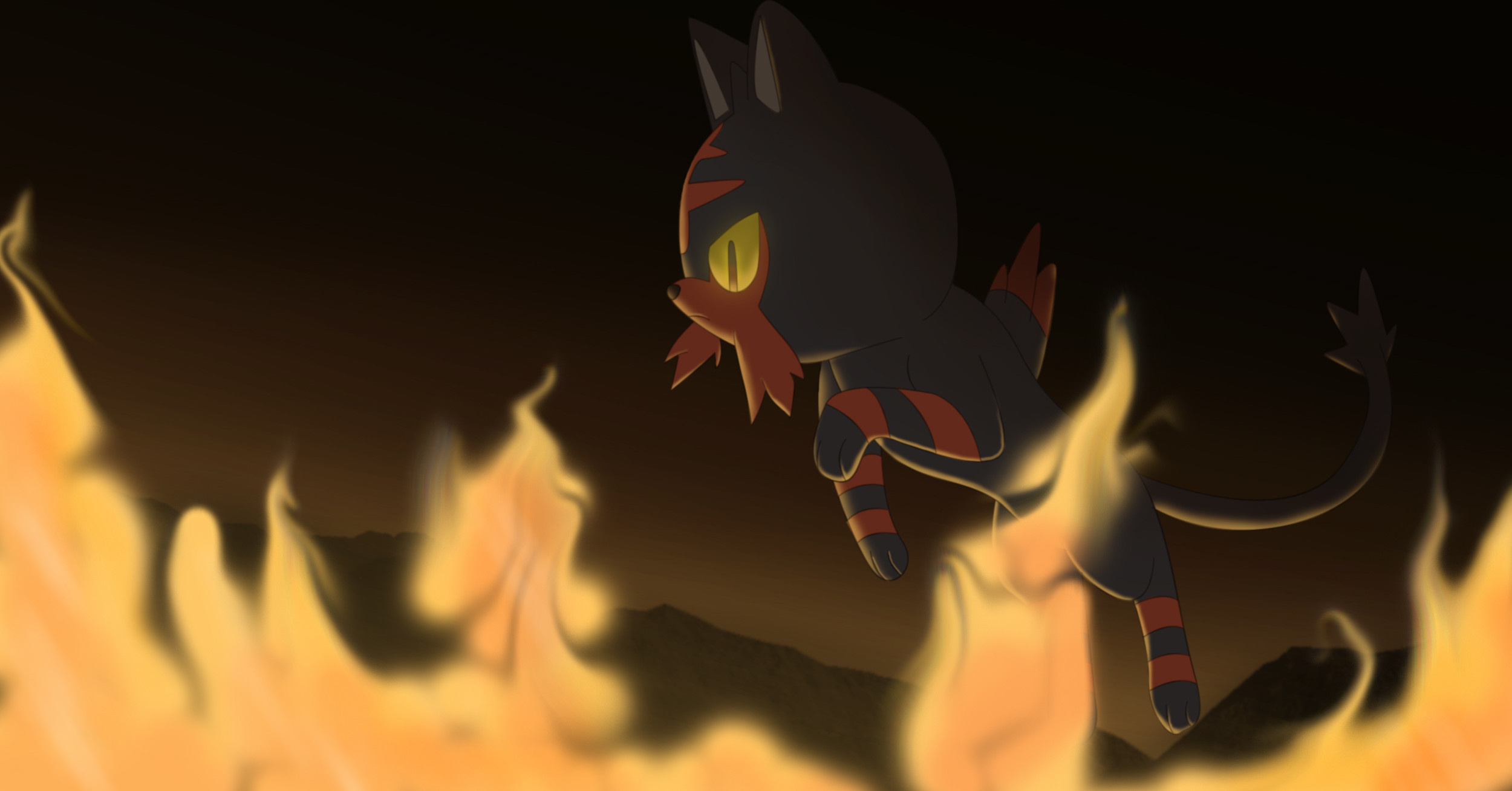 Litten wallpapers, Background pictures, Pokmon, Cute, 2500x1310 HD Desktop