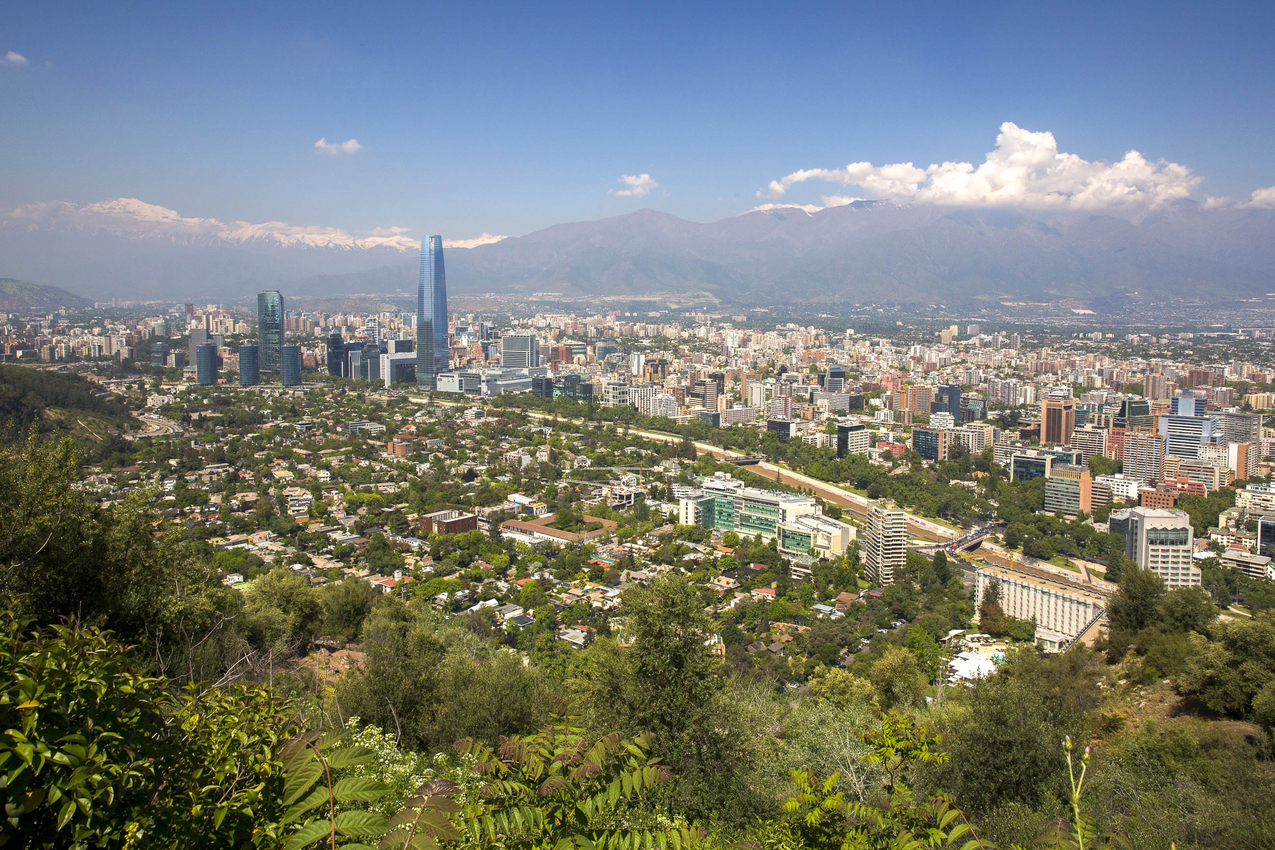 Aerial view, Santiago (Chile) Wallpaper, 2600x1740 HD Desktop