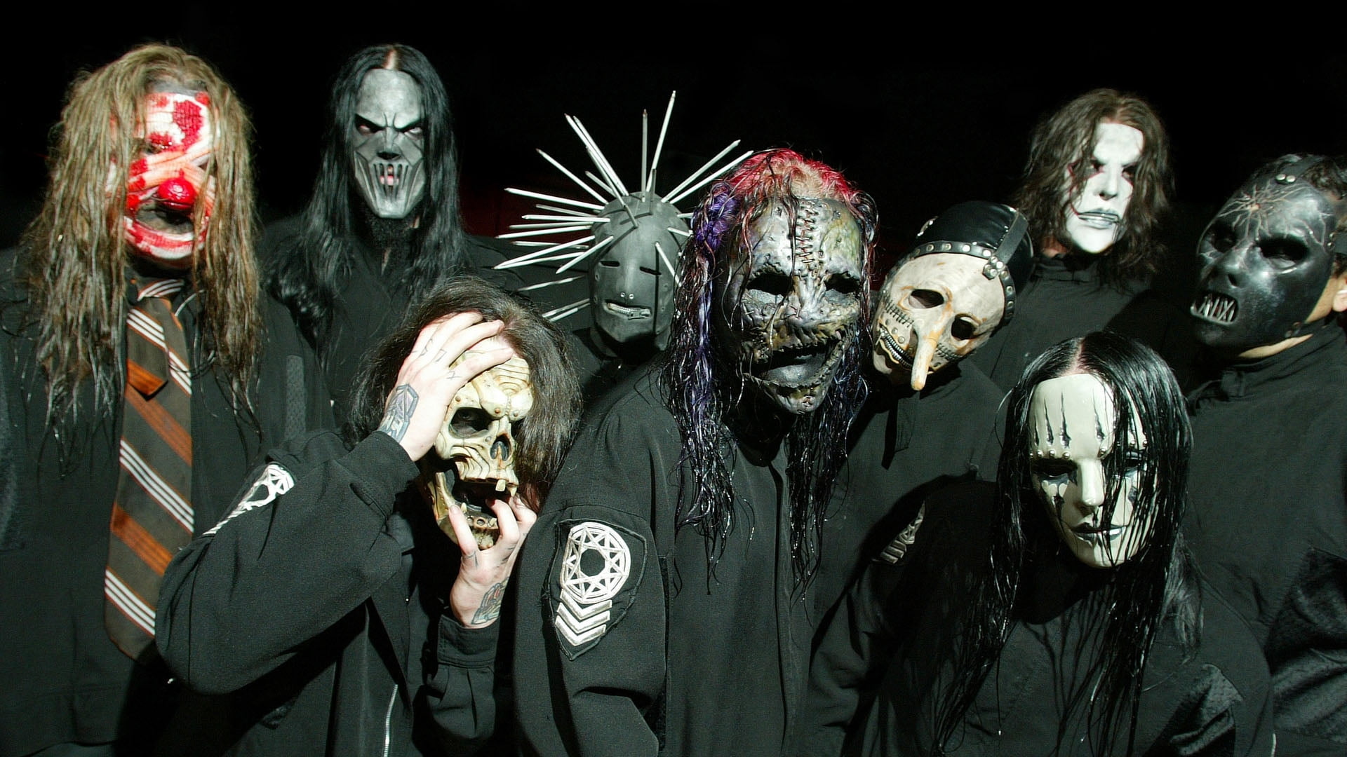 Slipknot, Corey Taylor, Joey Jordison, Shawn Crahan, Full HD Desktop wallpaper