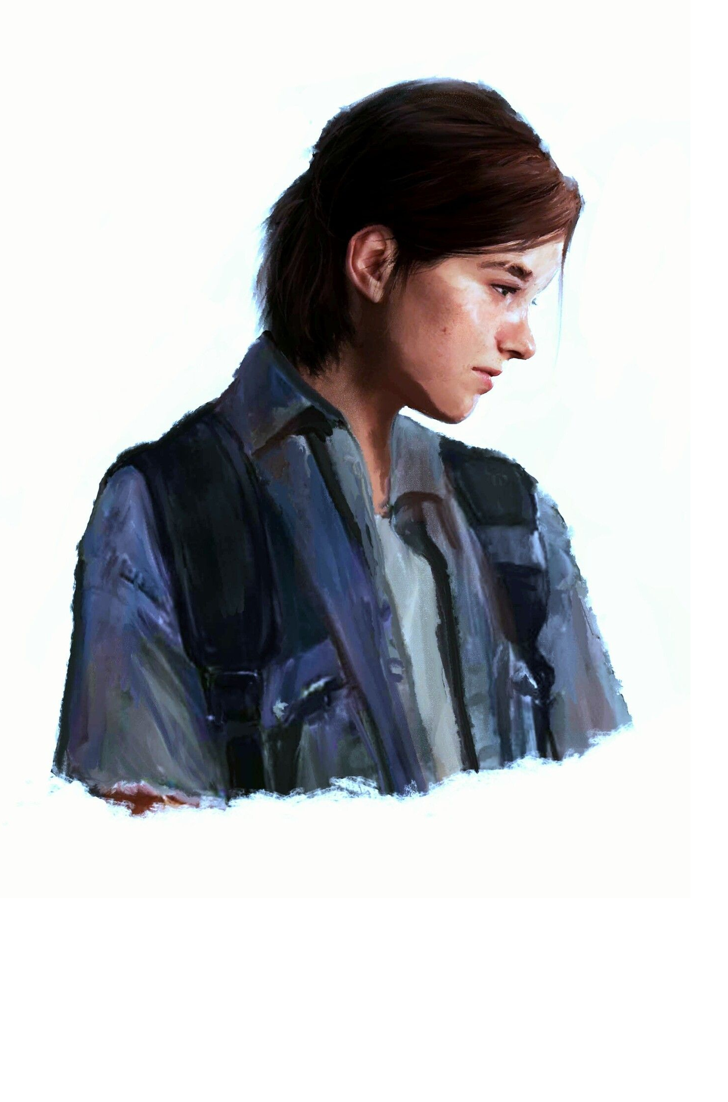 Ellie Williams, The Last of Us Part II, digital painting portrait, HD Phone wallpaper
