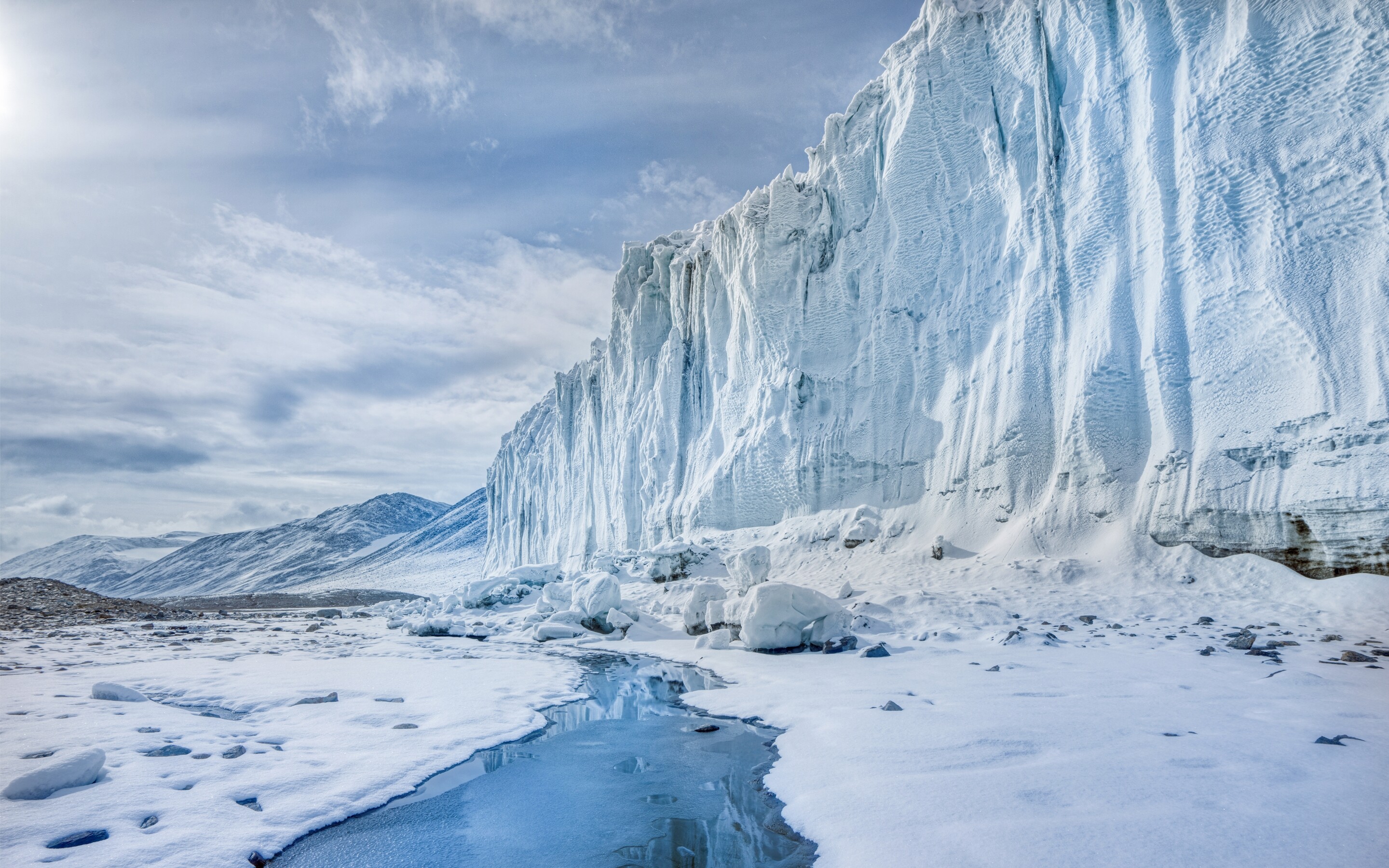 Glacier wall, Antarctica, HD wallpaper, Frozen landscapes, 2880x1800 HD Desktop