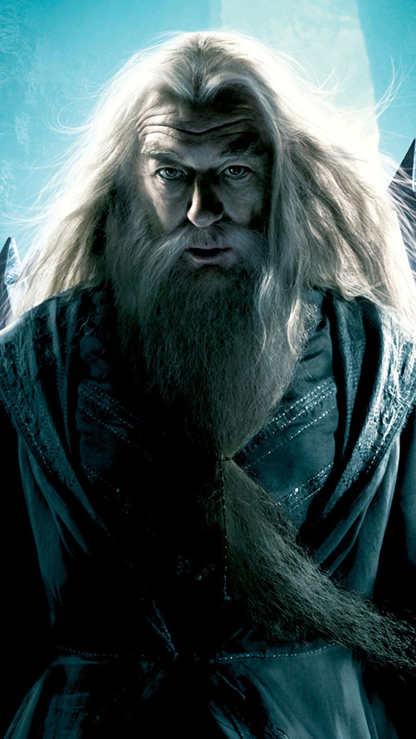 Ian McKellen, Albus Dumbledore wallpapers, Harry Potter universe, Wise wizard, 1440x2560 HD Phone