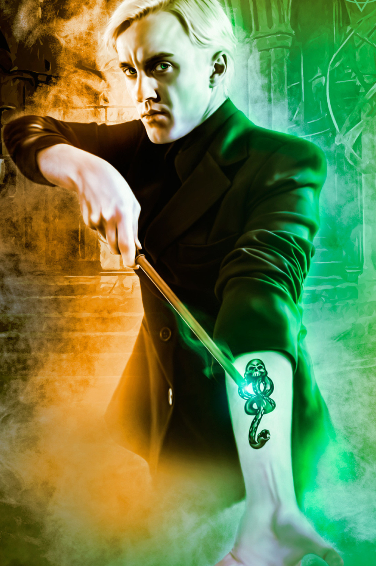 Draco Malfoy, Movies, Darakna Tiamat, Tom Felton, 1500x2260 HD Phone