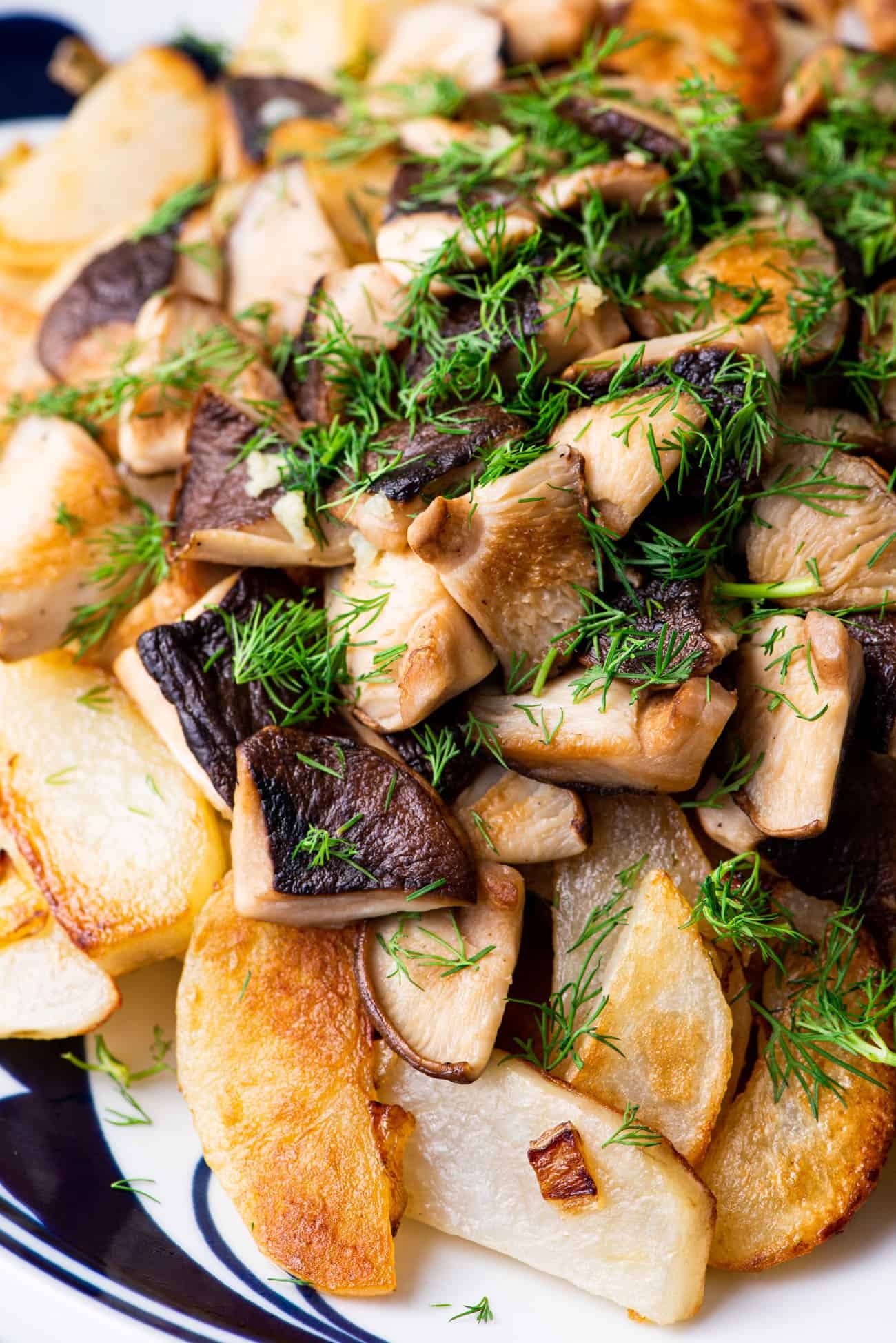 Russian fried potatoes, Mushroom addition, Hearty side dish, Comfort food, 1300x1950 HD Phone