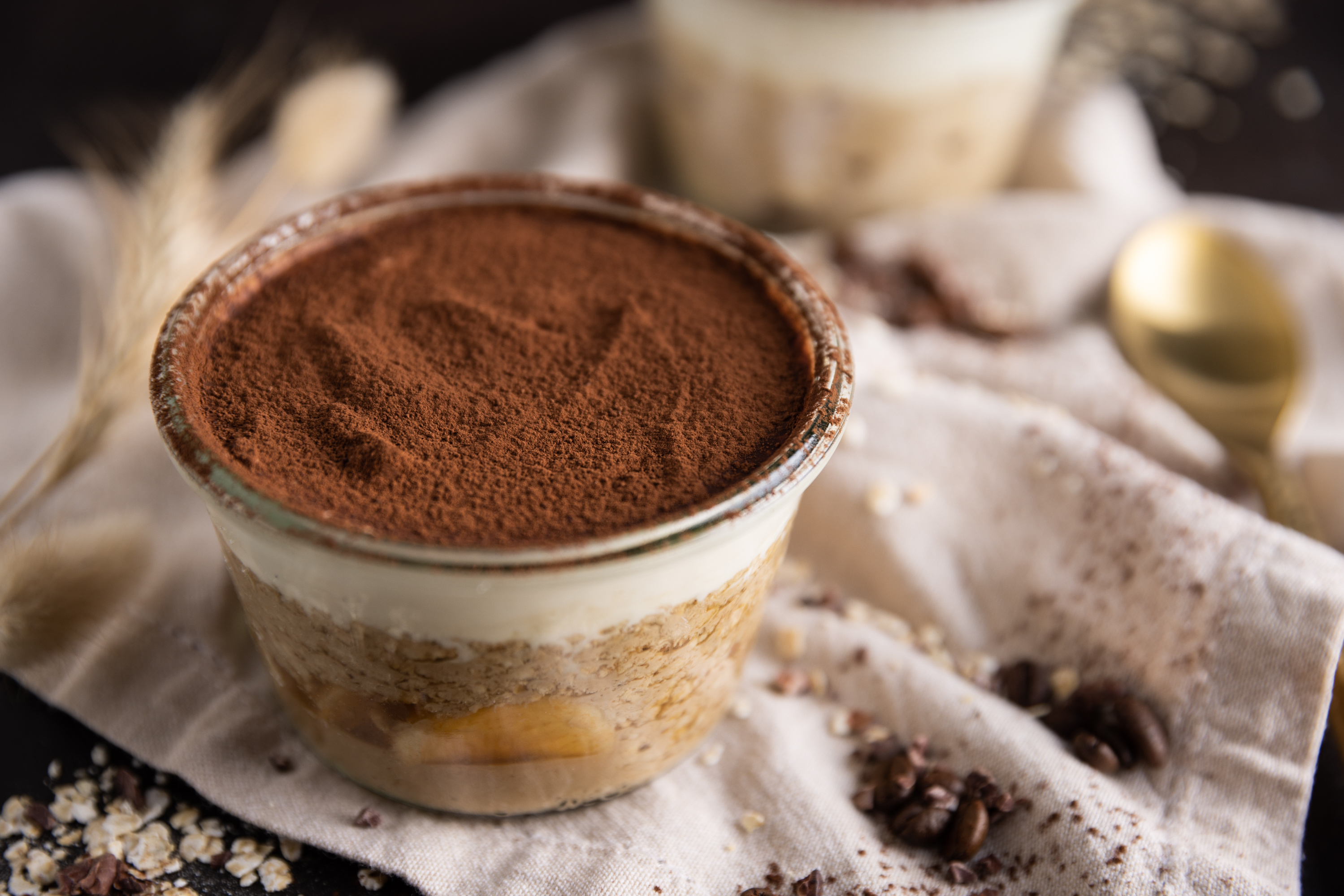 Overnight oats treat, Tiramisu-inspired, Sally's Blog recipe, Delicious breakfast, 3000x2000 HD Desktop